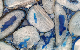 Эксклюзивная коллекция Эксклюзив Блю Агат / Agat Blue от компании Cosmostone | Широкий выбор слэбов камня по выгодным ценам в Москве