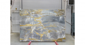 Мрамор Golden Grey / Мрамор Голден Грей 20 мм / Размер 2700 x 1900 x 20 / Партия В / Слэб 14 - фото 1