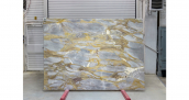 Мрамор Golden Grey / Мрамор Голден Грей 20 мм / Размер 2700 x 1900 x 20 / Партия В / Слэб 12 - фото 8