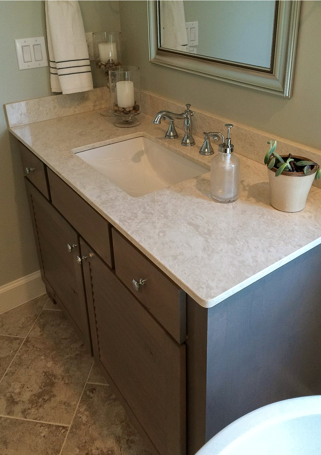 Мрамор Боттичино Фиорито в интерьере
