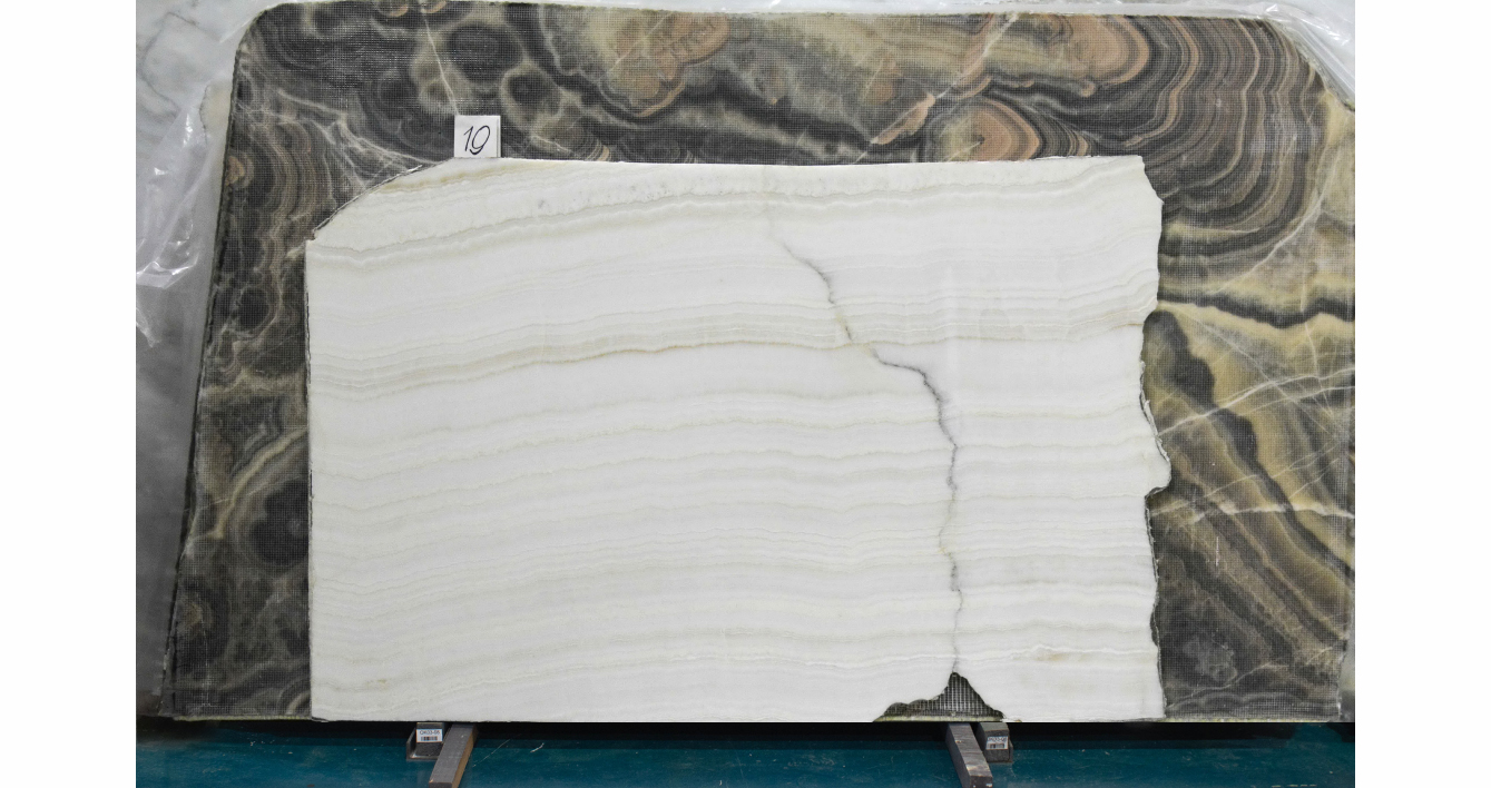 Оникс Айвори Премиум VC / Onyx Ivory Premium VC — слэб 20 мм, полированный · 1650 × 1040 мм · партия Е* · № 019