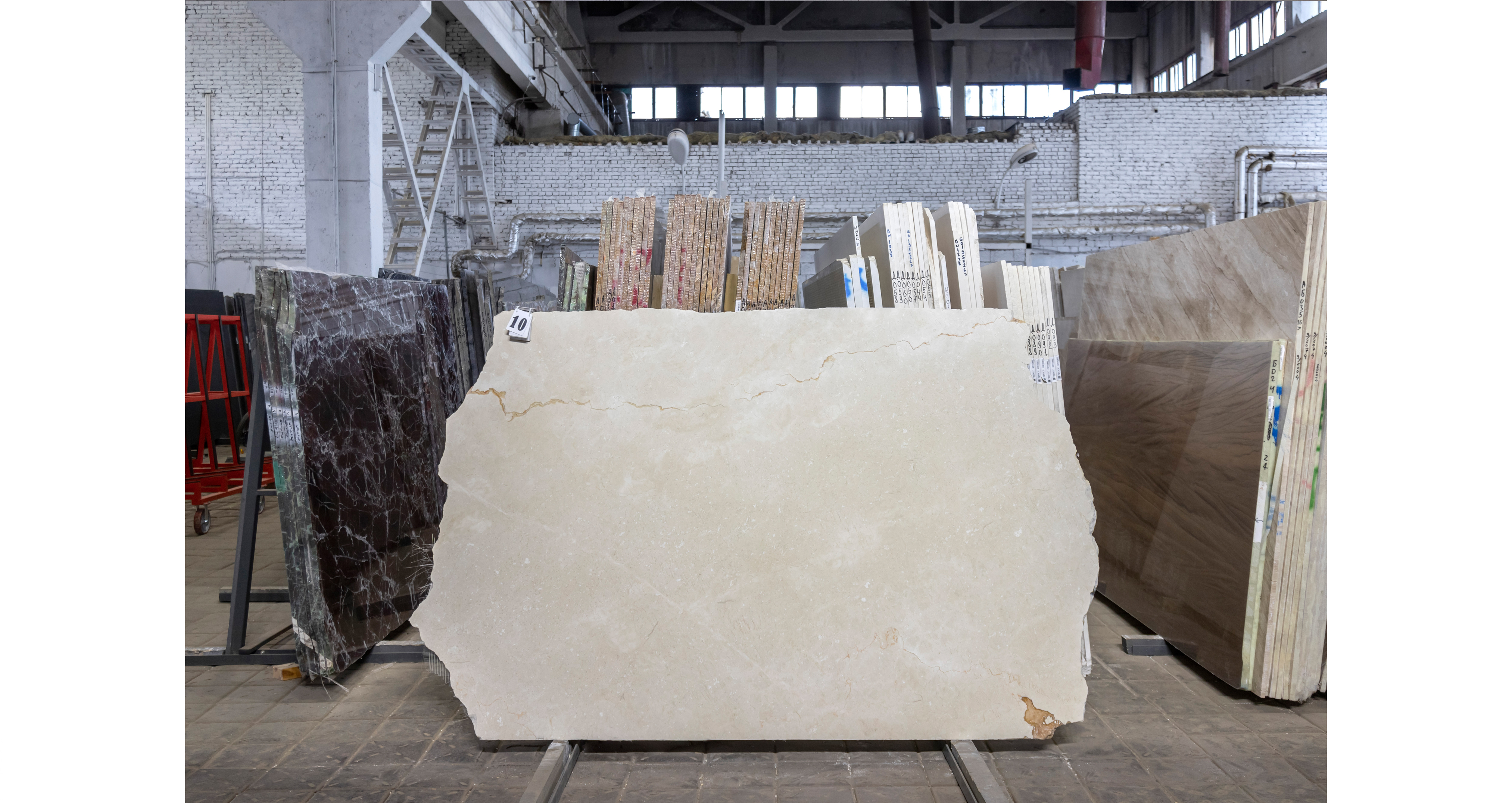 Мрамор Крема Марфил Стандарт / Crema Marfil Standard — слэб 30 мм, полированный · 1500 × 1450 мм · партия ВБ · № 010