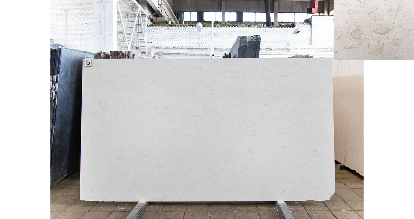 Известняк Иерусалим / Limestone Jarusalem — слэб 20 мм, шлифованный · 2740 × 1710 мм · партия Б · № 112