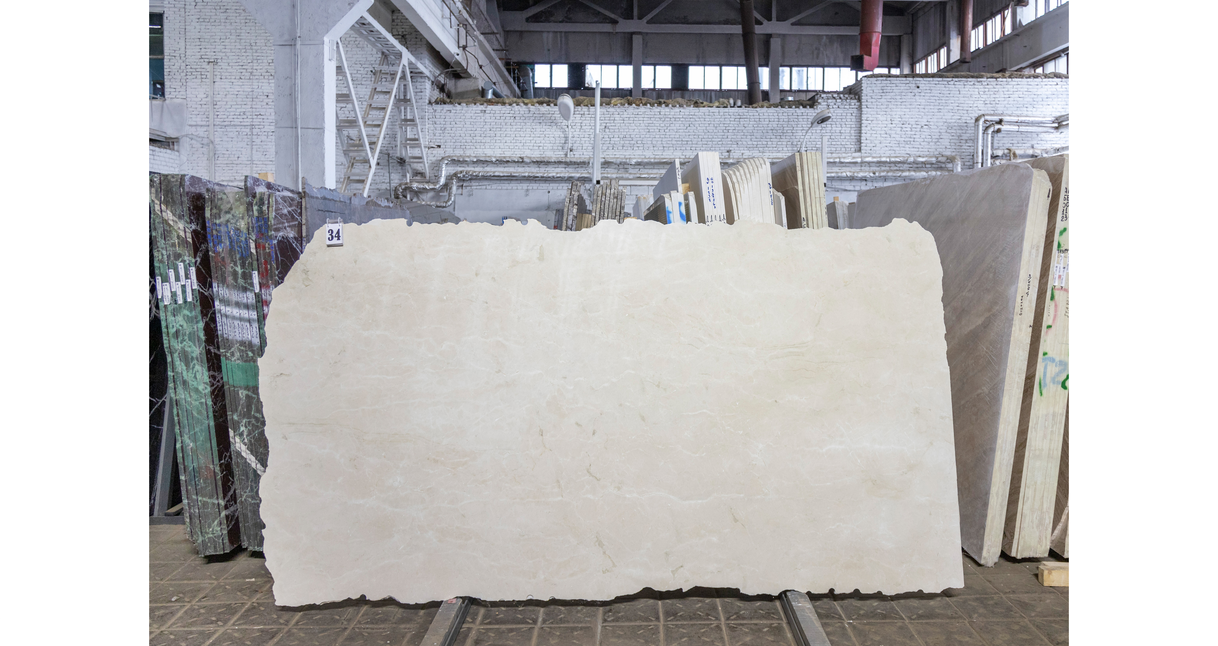 Мрамор Крема Марфил Классико / Crema Marfil Classico — слэб 20 мм, полированный · 2800 × 1550 мм · партия ЖВ · № 034