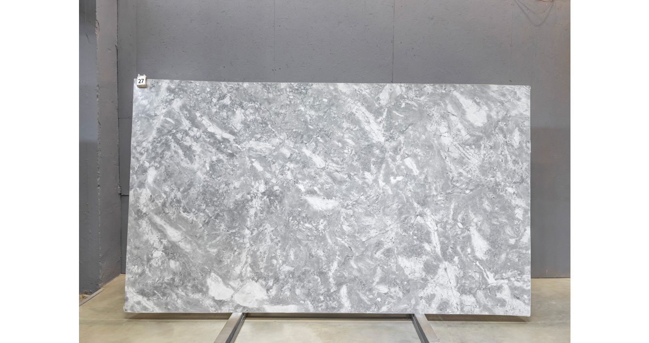 Мрамор Гриджио Фантастико / Grigio Fantastico — слэб 20 мм, полированный · 3250 × 1850 мм · партия А* · № 027