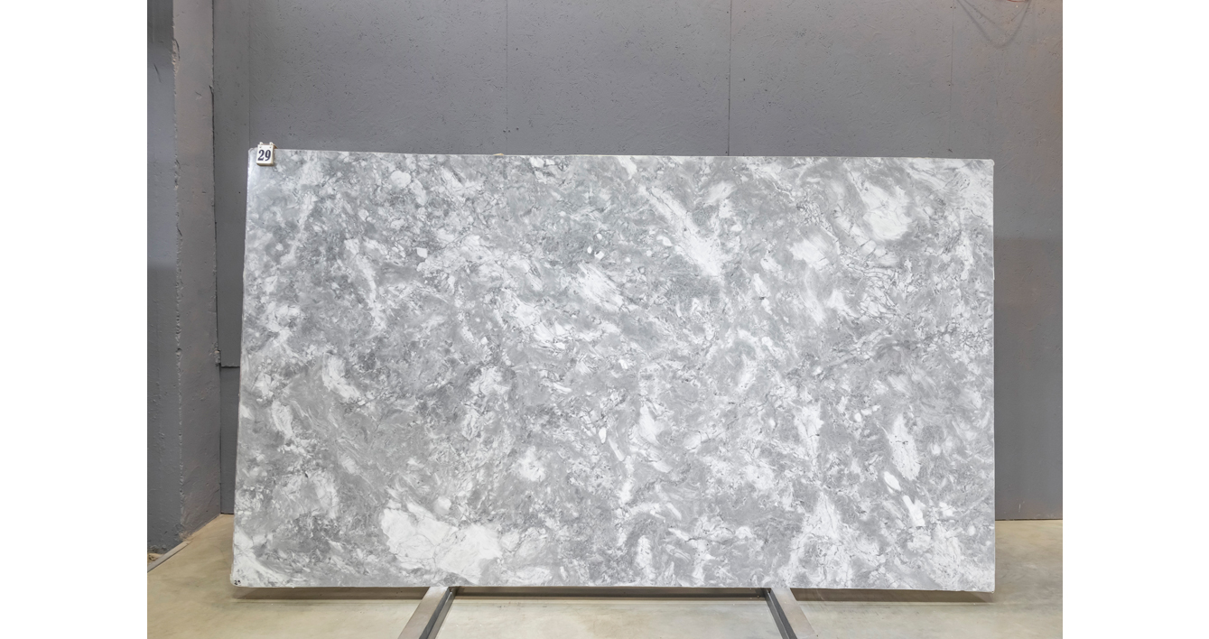 Мрамор Гриджио Фантастико / Grigio Fantastico — слэб 20 мм, полированный · 3250 × 1850 мм · партия А* · № 029