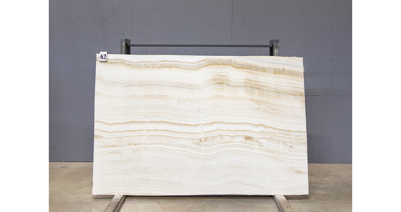 Оникс Айвори VC / Onyx Ivory VC — слэб 20 мм, полированный · 1980 × 1280 мм · партия П* · № 062