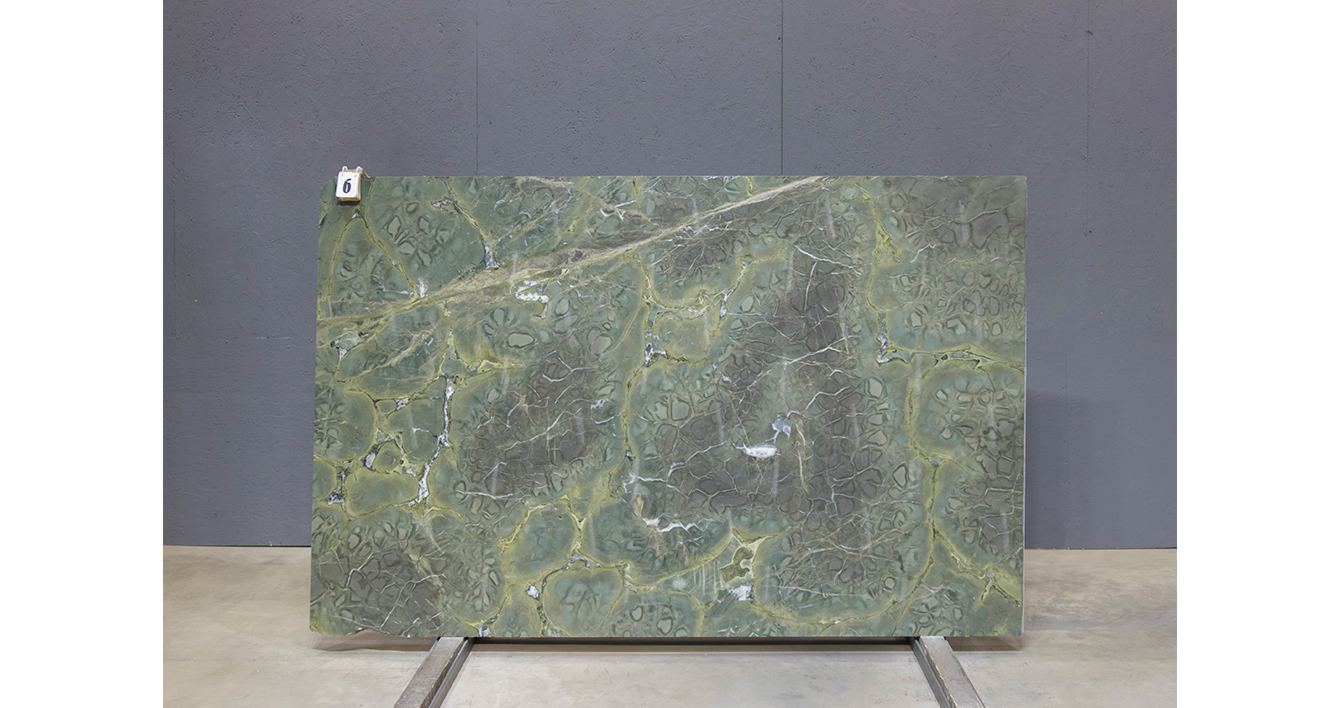 Гранит Грин Ламазурит / Green Lamazurite — слэб 20 мм, полированный · 2150 × 1400 мм · партия А* · № 006