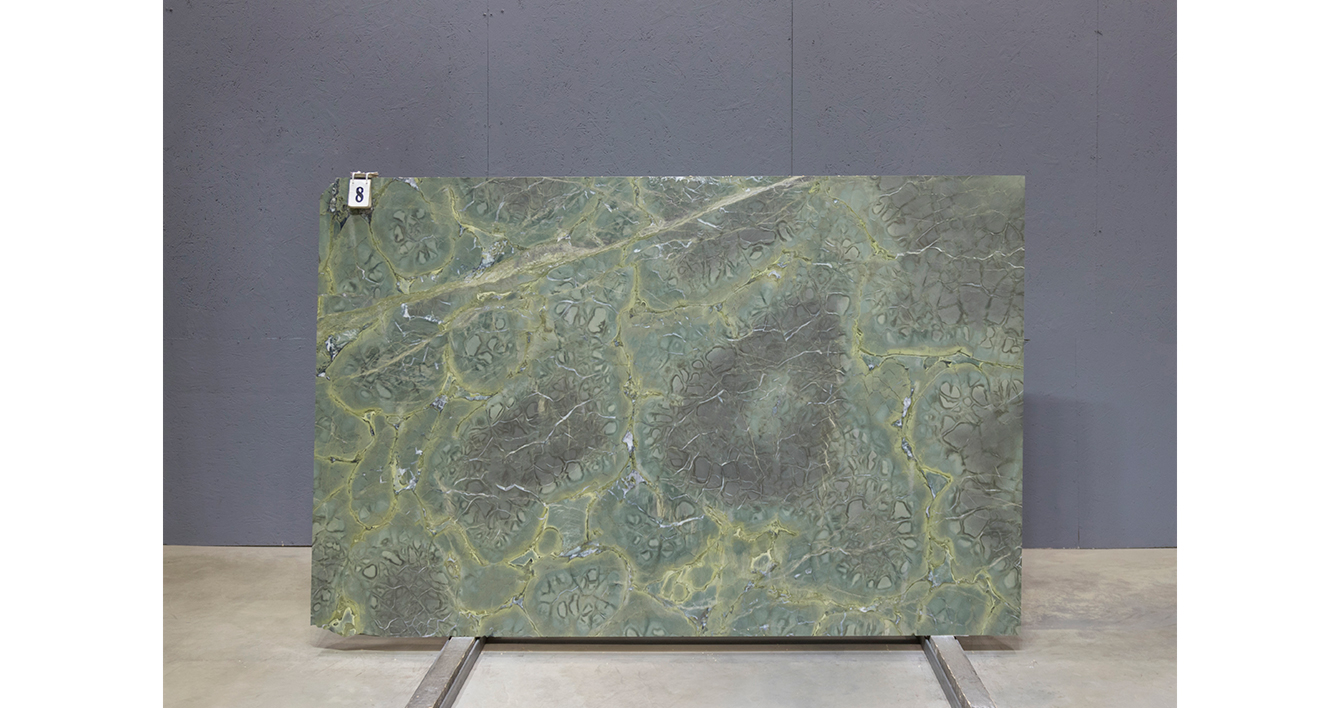 Гранит Грин Ламазурит / Green Lamazurite — слэб 20 мм, полированный · 2150 × 1400 мм · партия А* · № 008