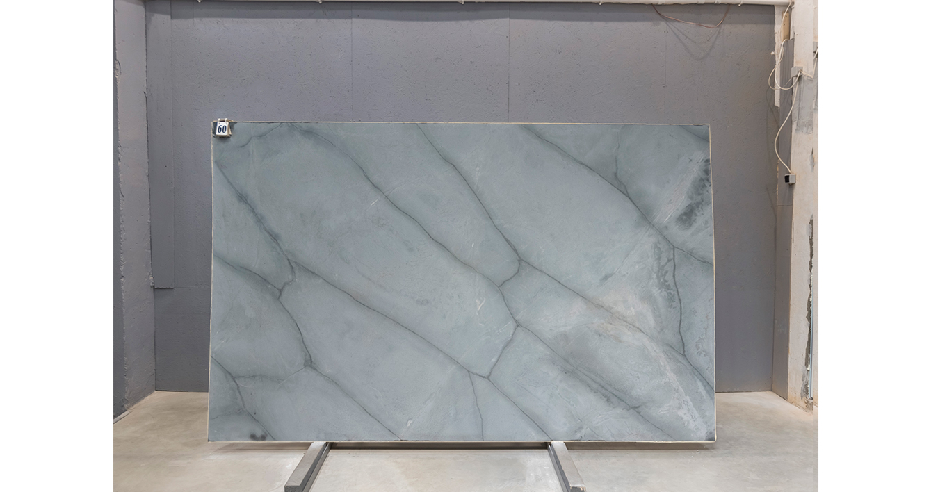 Кварцит Атлантик Блю / Quartzite Atlantic Blue — слэб 20 мм, шлифованный · 3110 × 1970 мм · партия А* · № 060