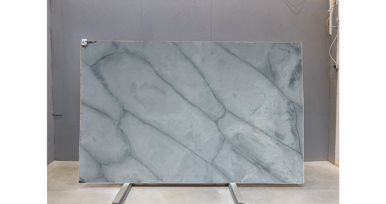 Кварцит Атлантик Блю / Quartzite Atlantic Blue — слэб 20 мм, шлифованный · 3110 × 1970 мм · партия А* · № 062