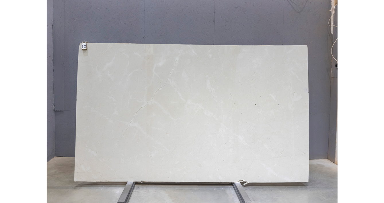 Мрамор Крема Марфил Классико / Crema Marfil Classico — слэб 20 мм, полированный · 3220 × 1850 мм · партия ЖЛ* · № 012