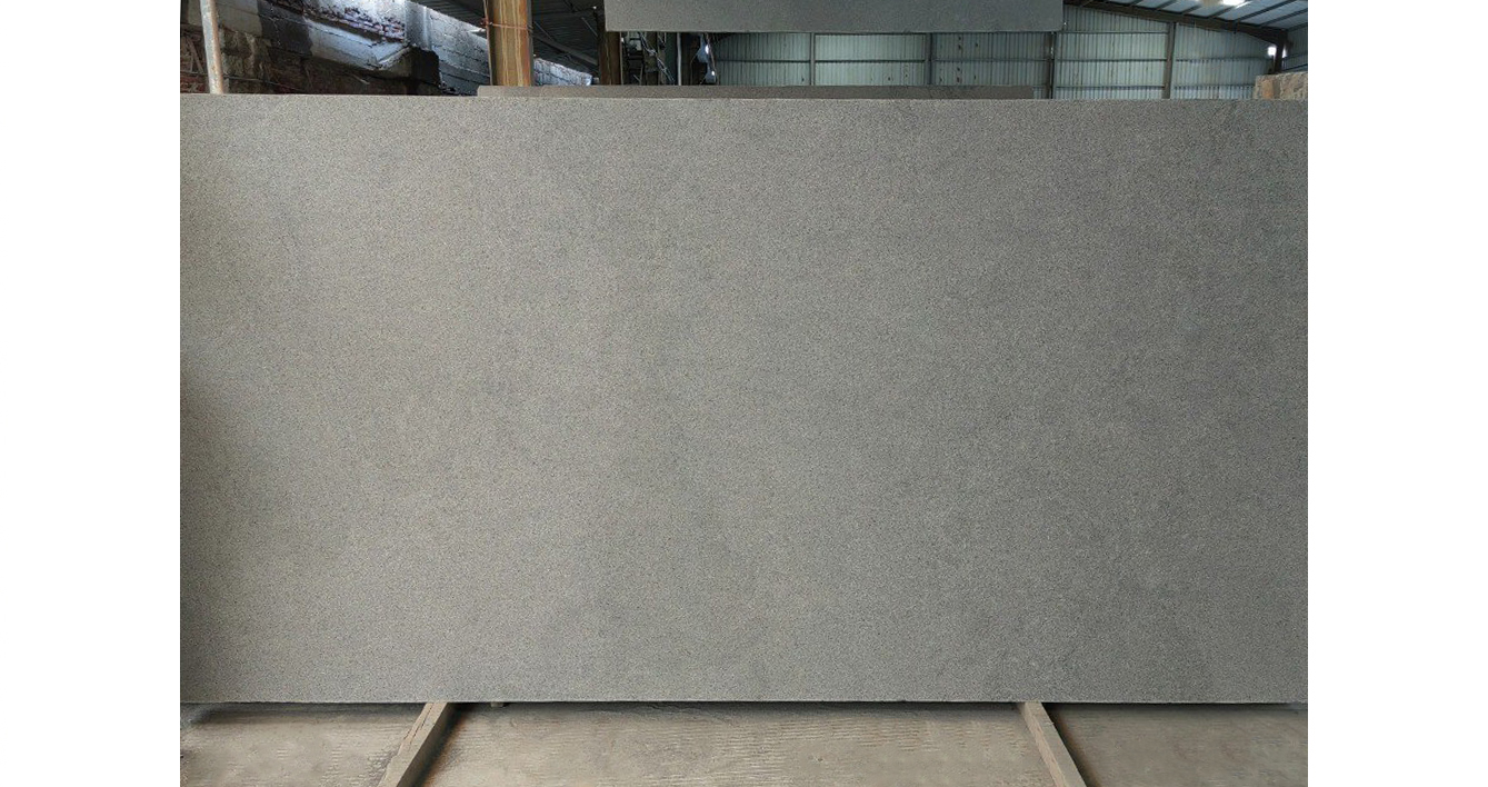 Гранит Сезам Блэк (термо) / Sesame Black (flamed) — слэб 20 мм, термо · 3460 × 1670 мм · партия И · № 005