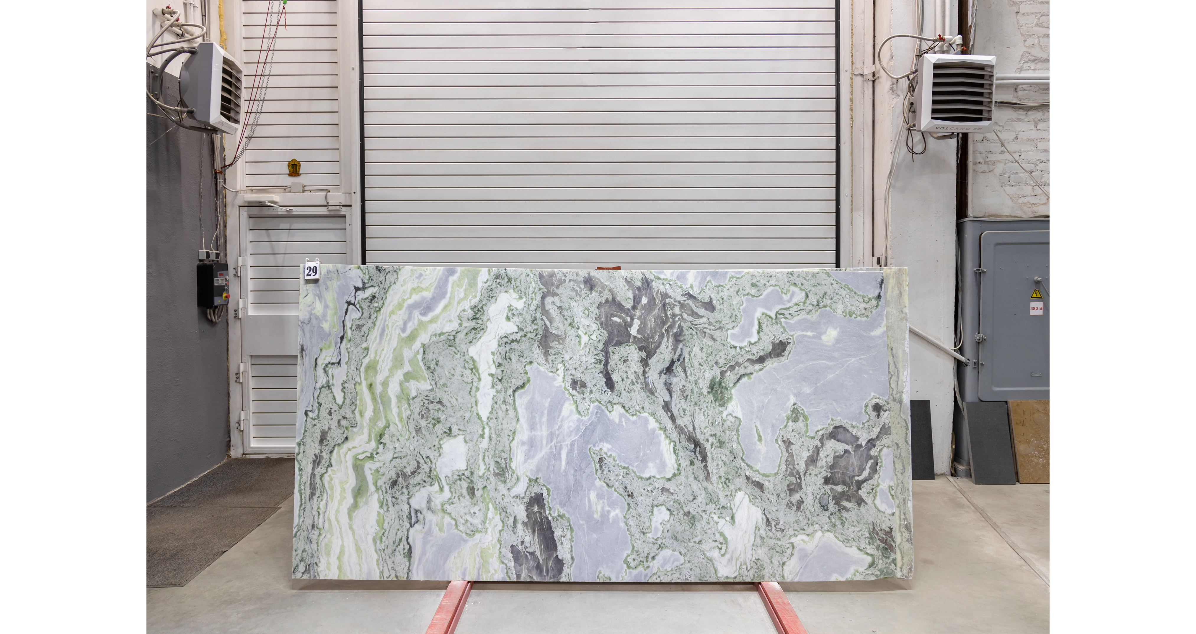 Оникс Гималай Грин / Onyx Himalayan Green — слэб 20 мм, полированный · 2910 × 1500 мм · партия О · № 029