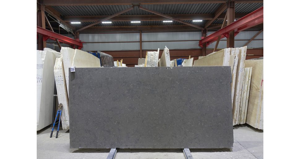 Известняк Атлантик Блю / Limestone Atlantic Blue — слэб 20 мм, шлифованный · 2800 × 1400 мм · партия А · № 035