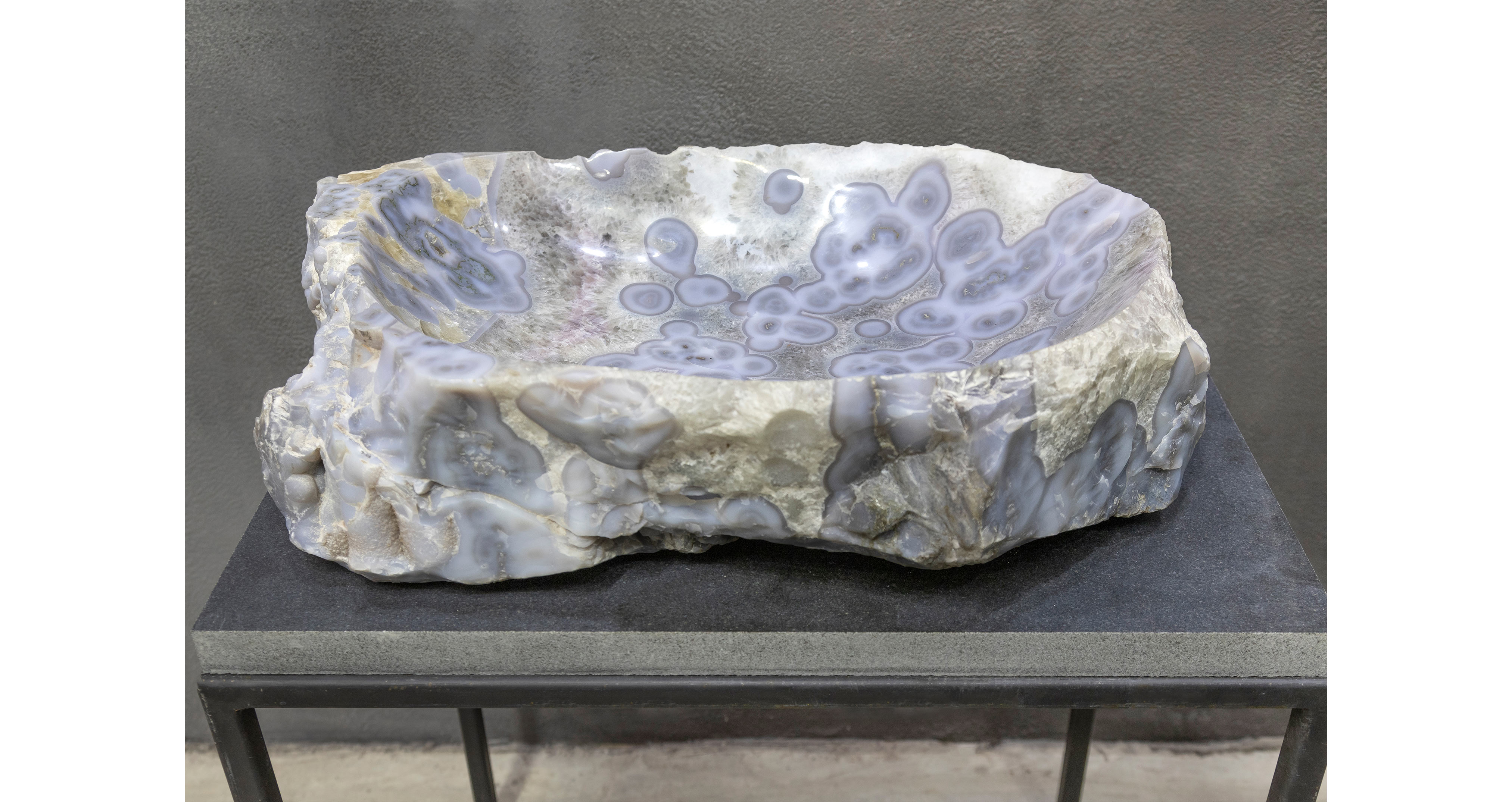 Эксклюзив Раковина Блю Агат Лайт / Blue Agate Light (sink) — раковины, полированный · партия А* · № 001