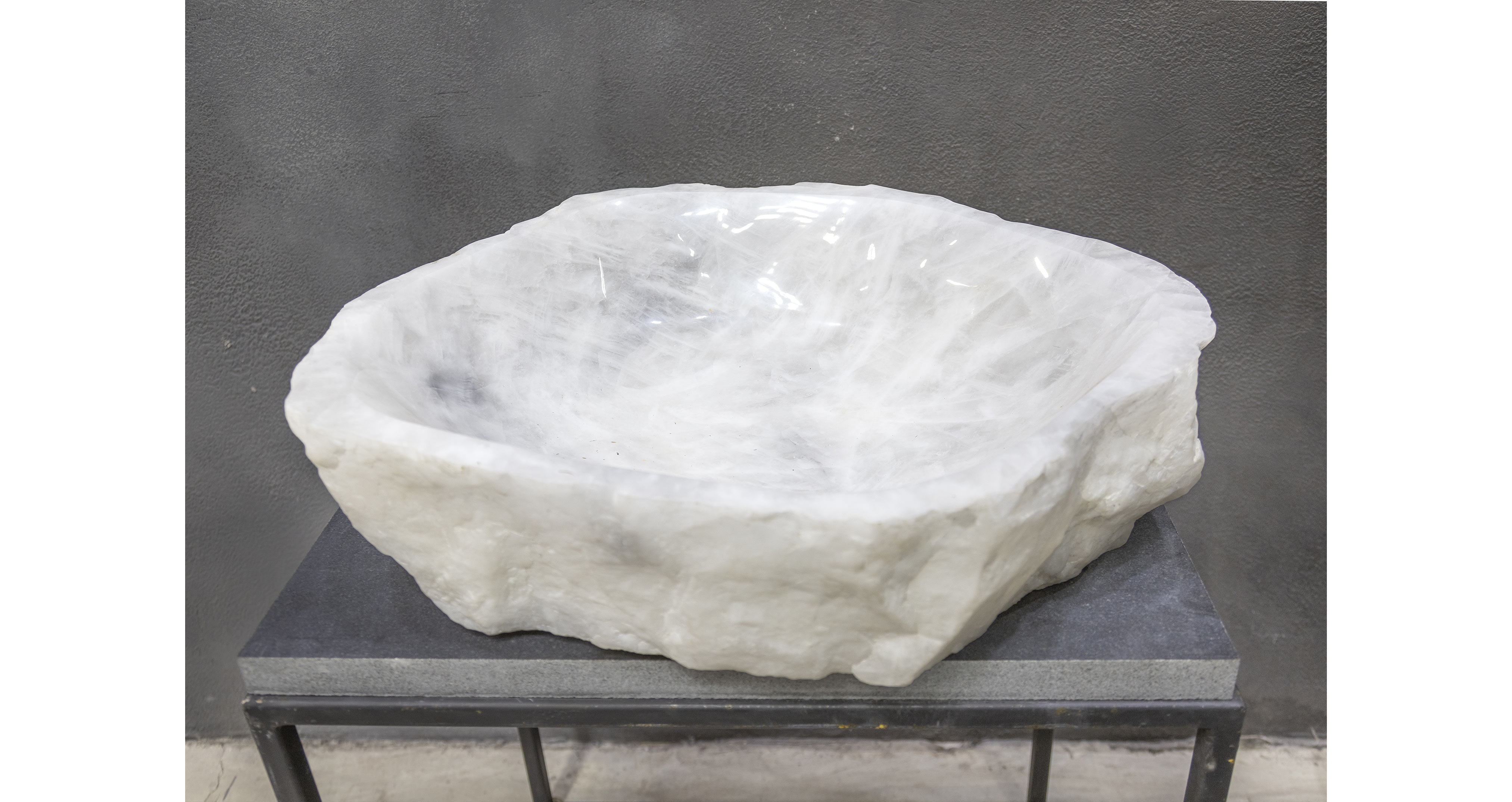 Эксклюзив Раковина Кристал Вайт Кварц / Crystal White Quartz (sink) — раковины, полированный · партия А* · № 001