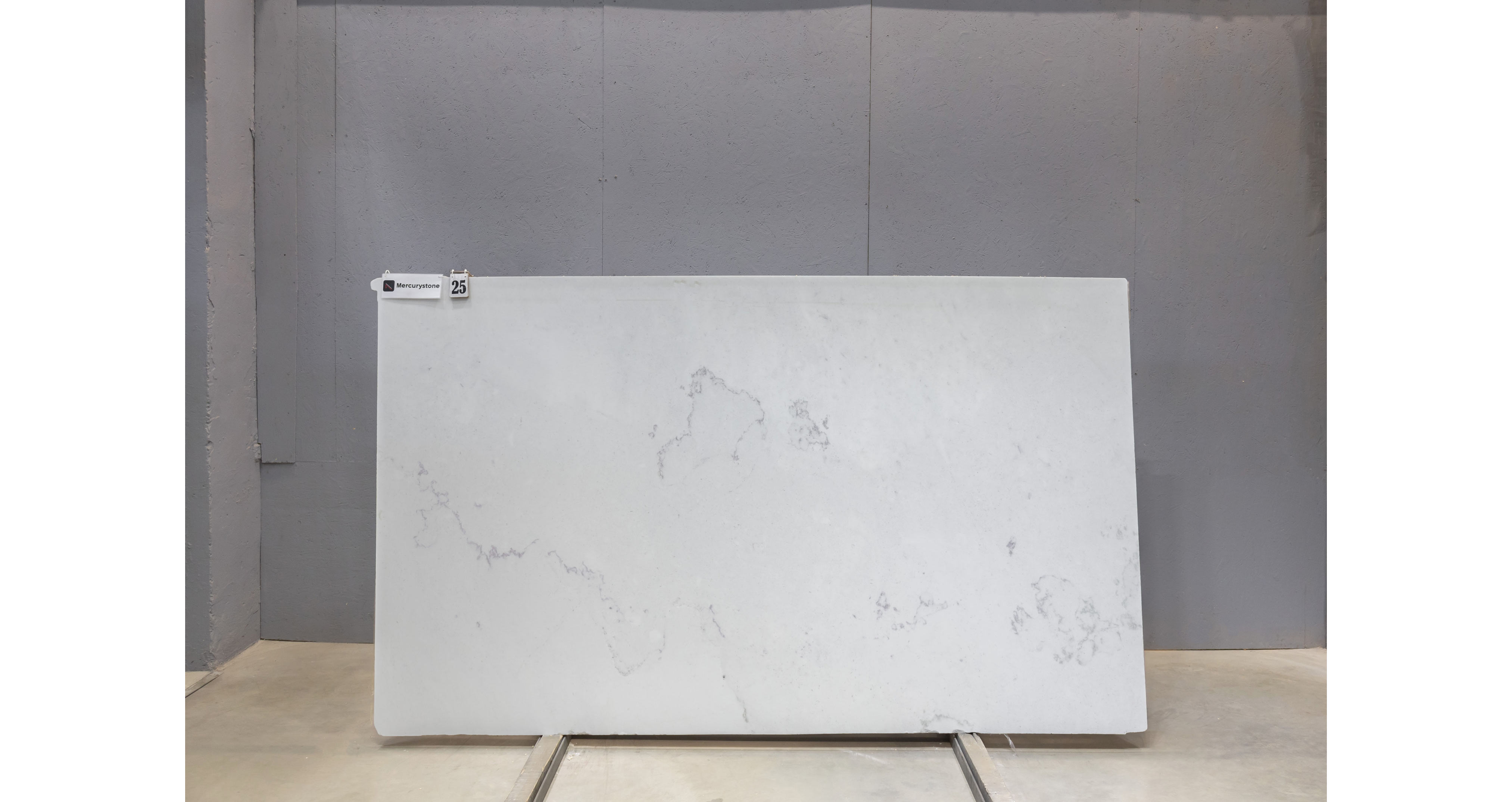 Мрамор Линкольн Пьюр Вайт / Lincoln Pure White — слэб 20 мм, полированный · 2750 × 1620 мм · партия А* · № 025
