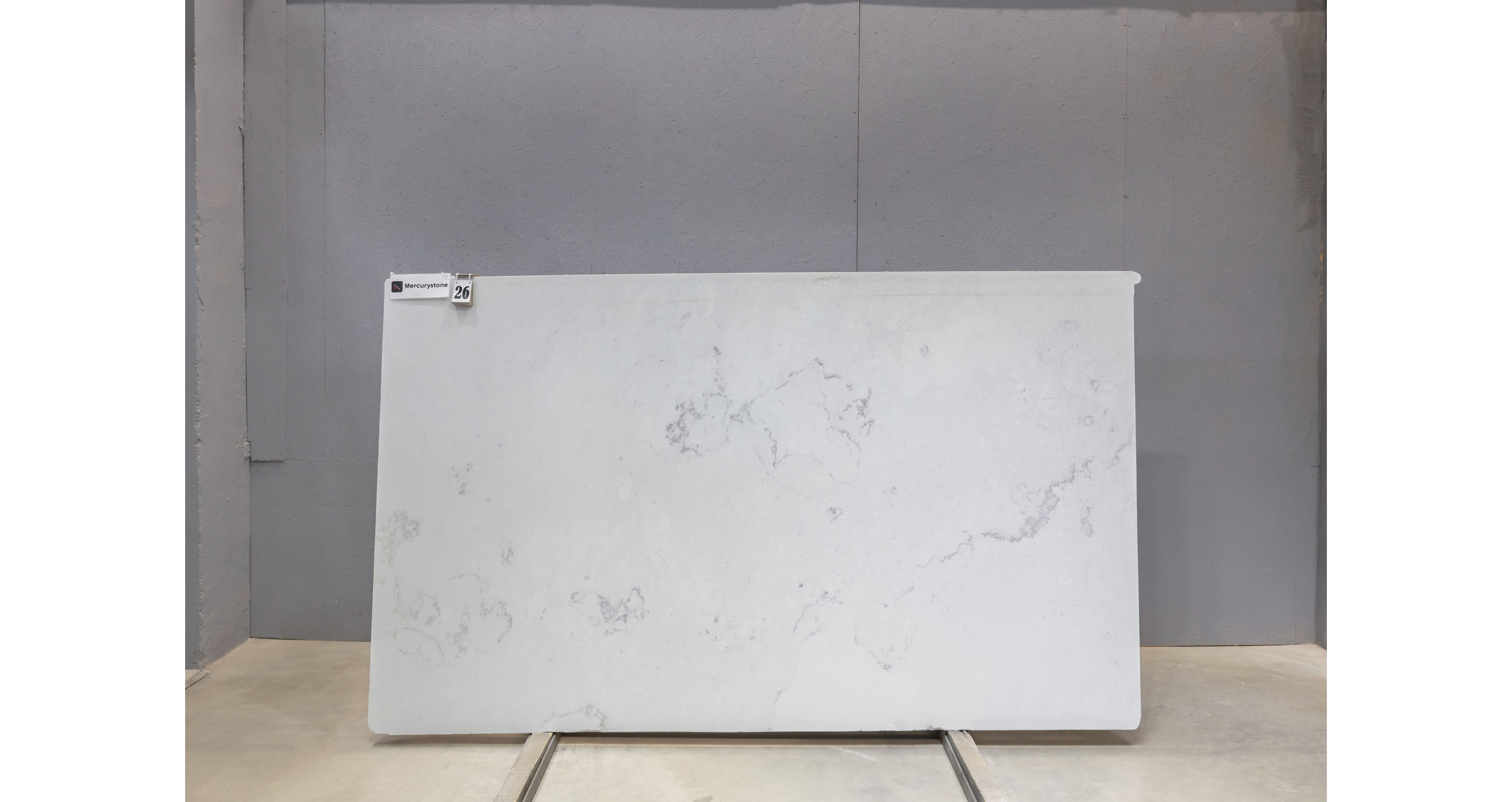 Мрамор Линкольн Пьюр Вайт / Lincoln Pure White — слэб 20 мм, полированный · 2750 × 1620 мм · партия А* · № 026