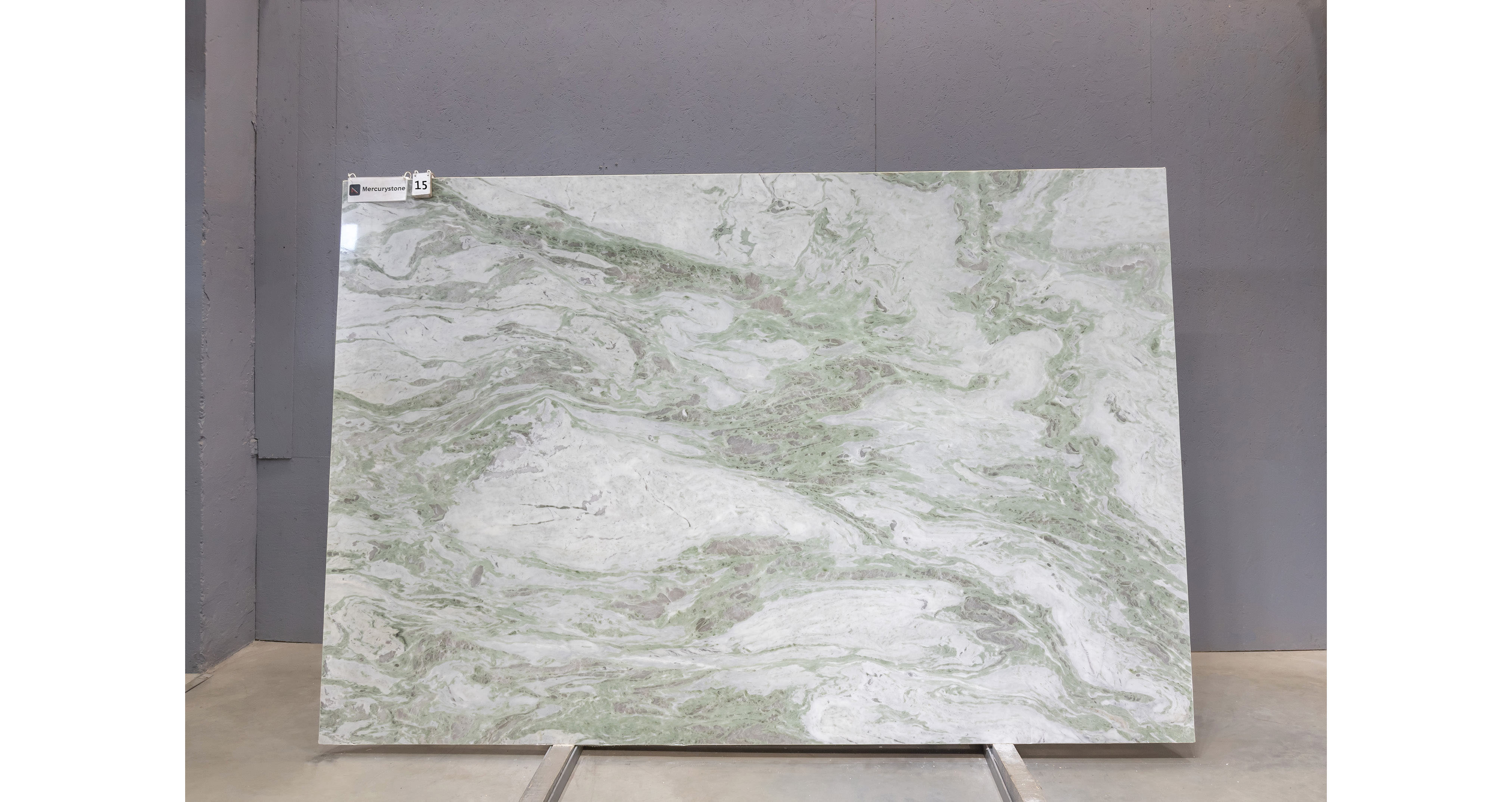 Мрамор Грин Пинк Оникс / Green Pink Onyx — слэб 20 мм, полированный · 2930 × 1900 мм · партия Л* · № 015