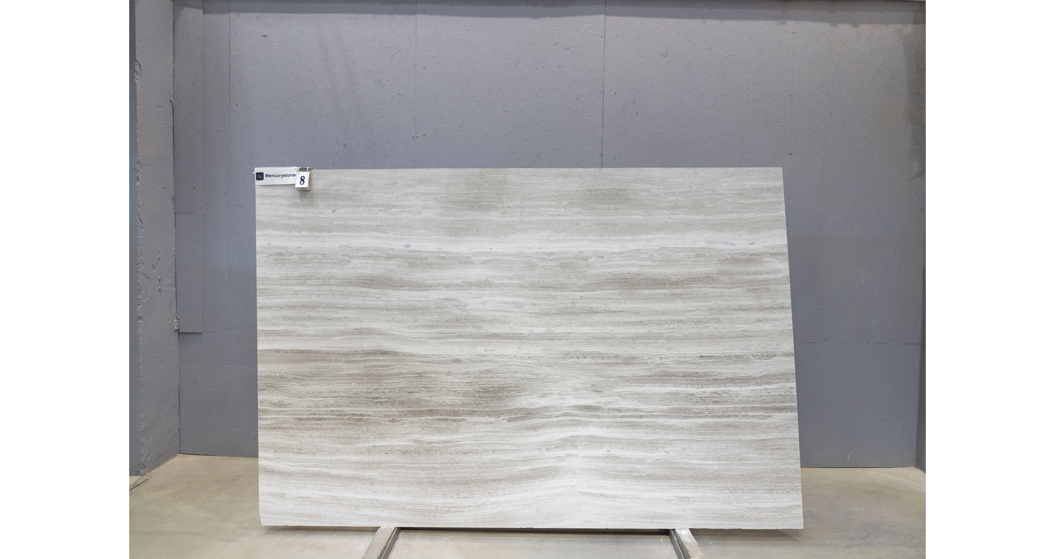Мрамор Вайт Вуден / White Wooden — слэб 18 мм, полированный · 2700 × 1810 мм · партия Л* · № 008