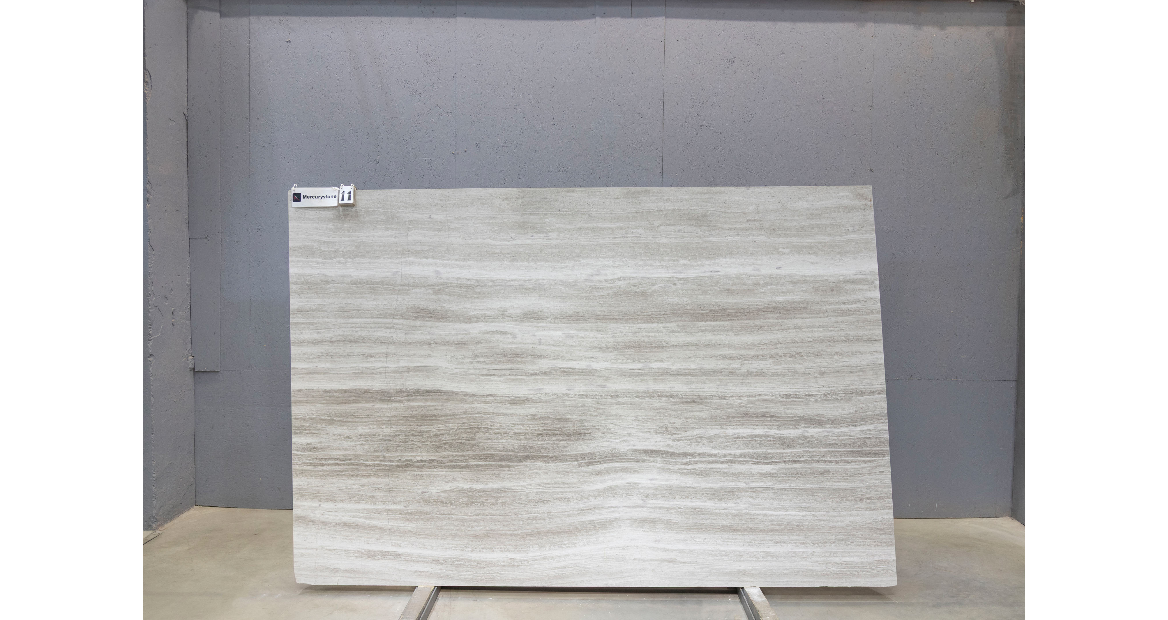 Мрамор Вайт Вуден / White Wooden — слэб 18 мм, полированный · 2700 × 1810 мм · партия Л* · № 011