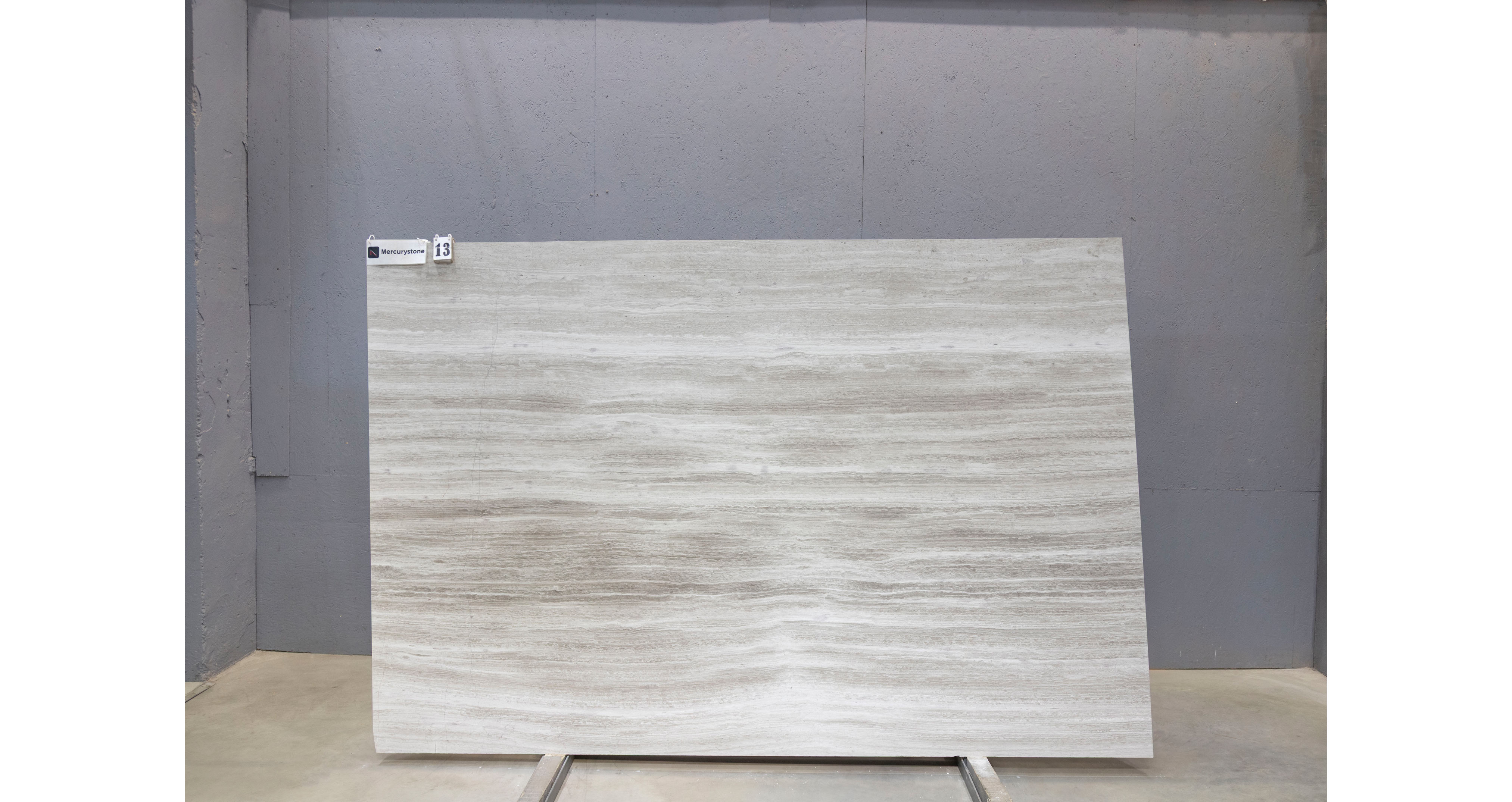 Мрамор Вайт Вуден / White Wooden — слэб 18 мм, полированный · 2700 × 1810 мм · партия Л* · № 013