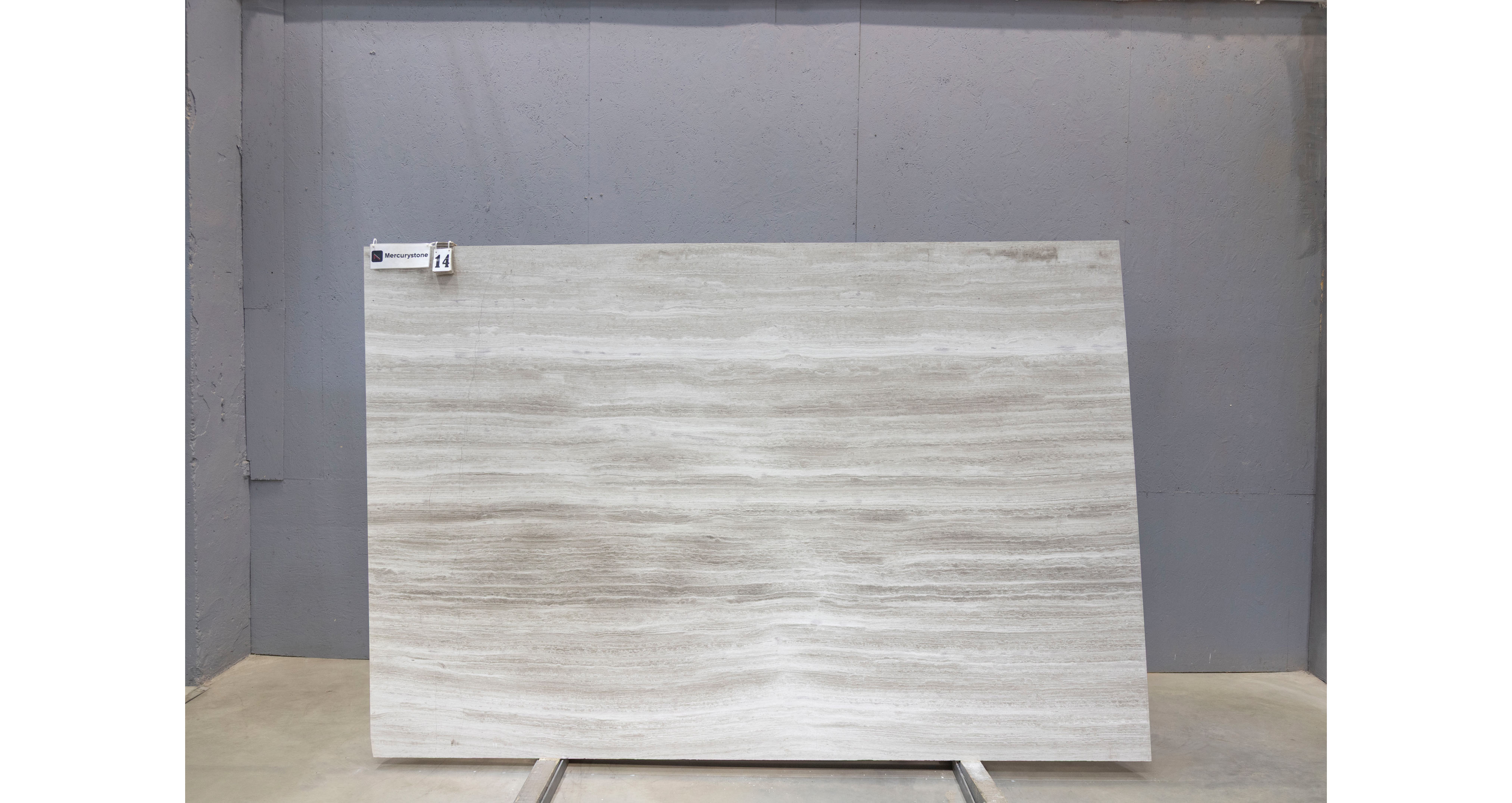 Мрамор Вайт Вуден / White Wooden — слэб 18 мм, полированный · 2700 × 1810 мм · партия Л* · № 014