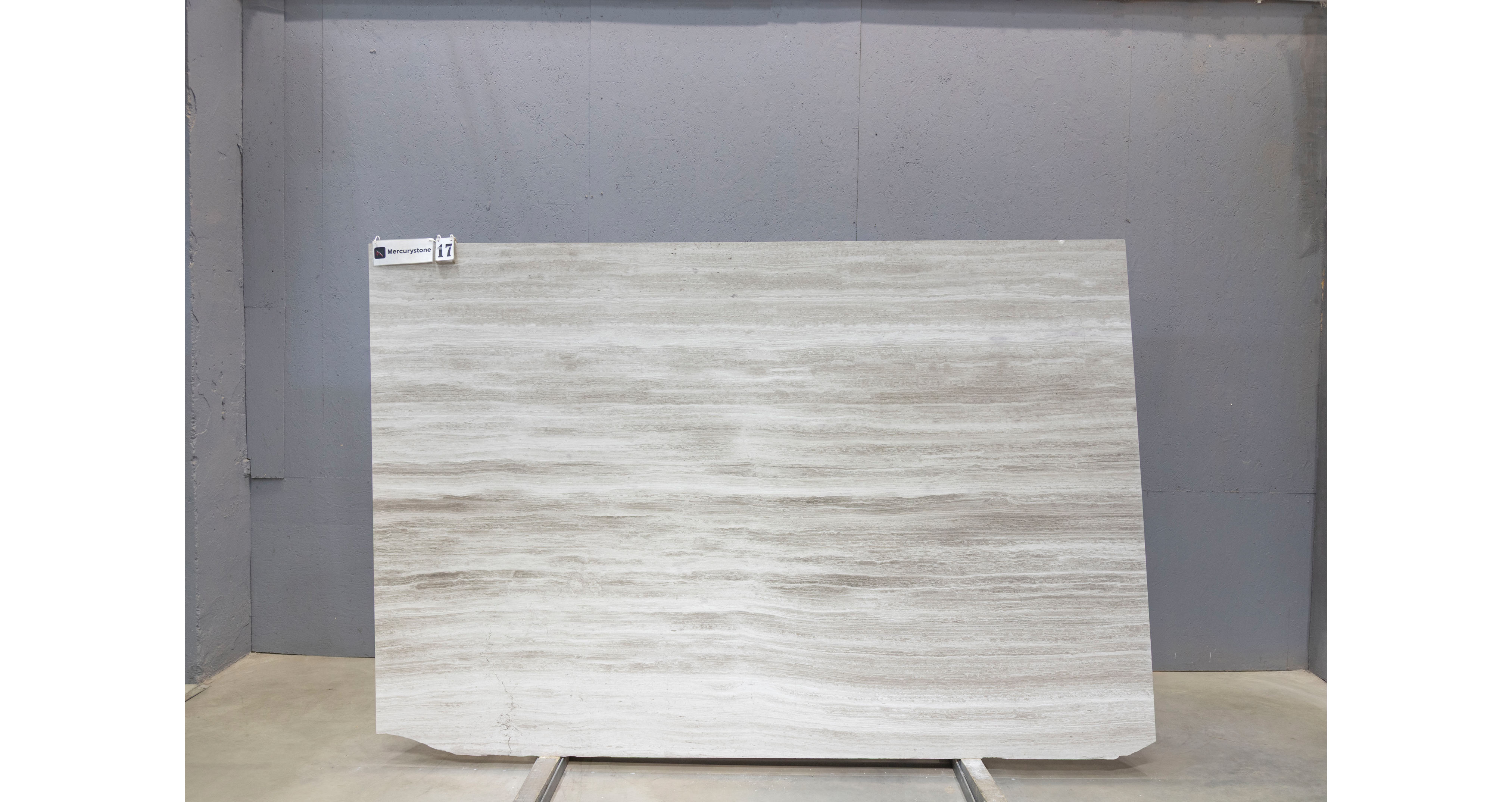 Мрамор Вайт Вуден / White Wooden — слэб 18 мм, полированный · 2700 × 1810 мм · партия Л* · № 017