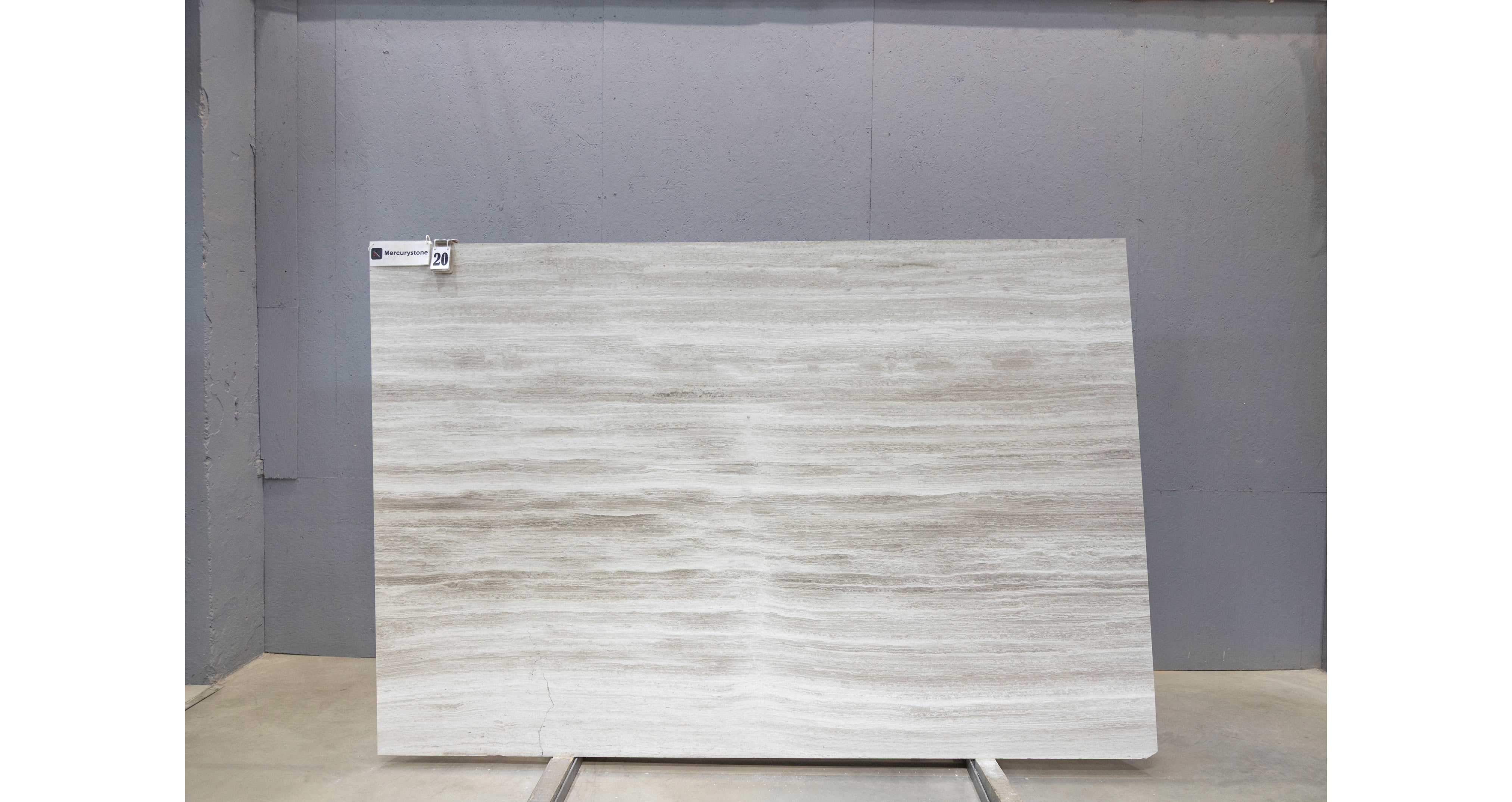 Мрамор Вайт Вуден / White Wooden — слэб 18 мм, полированный · 2700 × 1810 мм · партия Л* · № 020