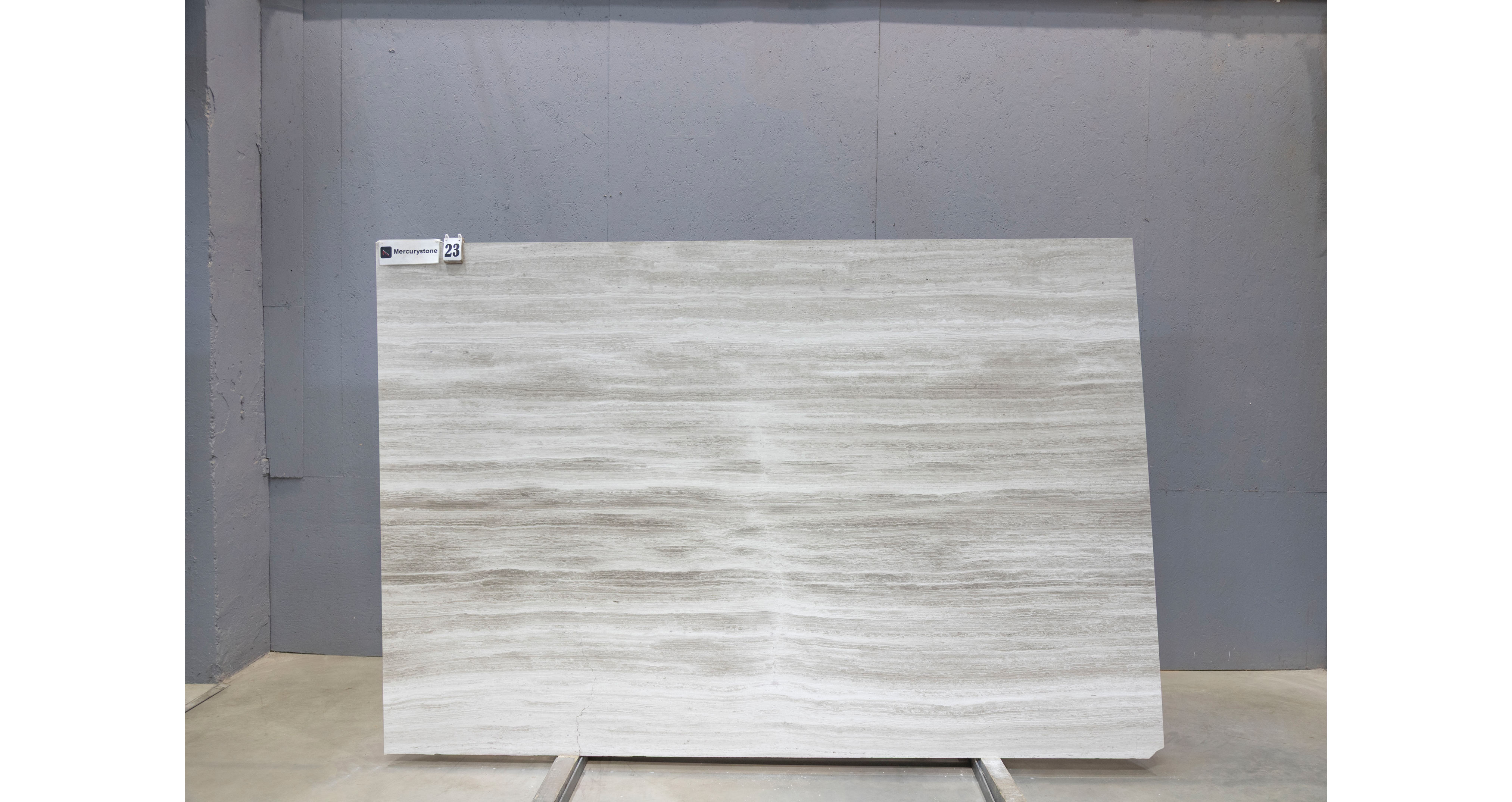Мрамор Вайт Вуден / White Wooden — слэб 18 мм, полированный · 2700 × 1810 мм · партия Л* · № 023