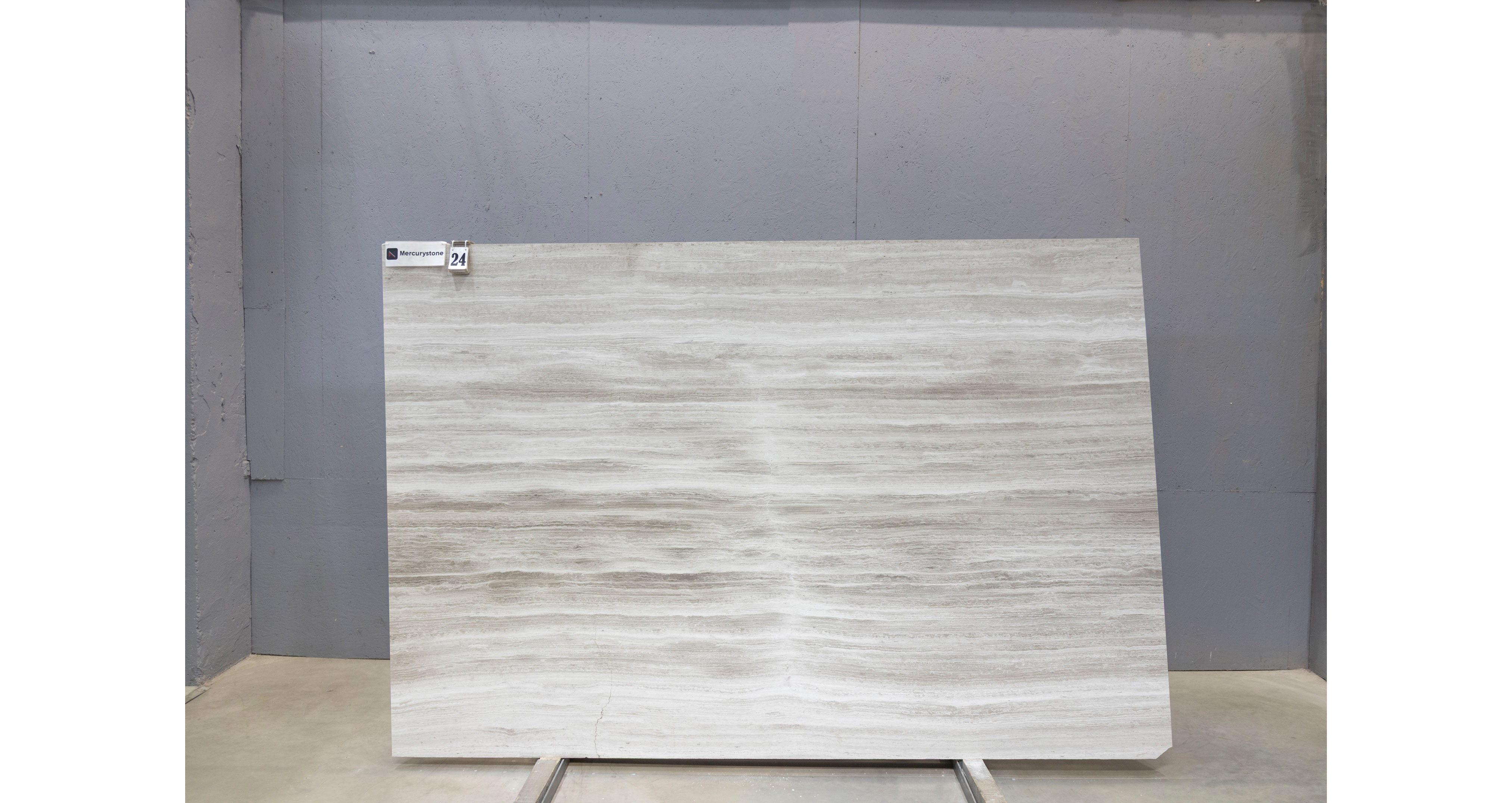 Мрамор Вайт Вуден / White Wooden — слэб 18 мм, полированный · 2700 × 1810 мм · партия Л* · № 024