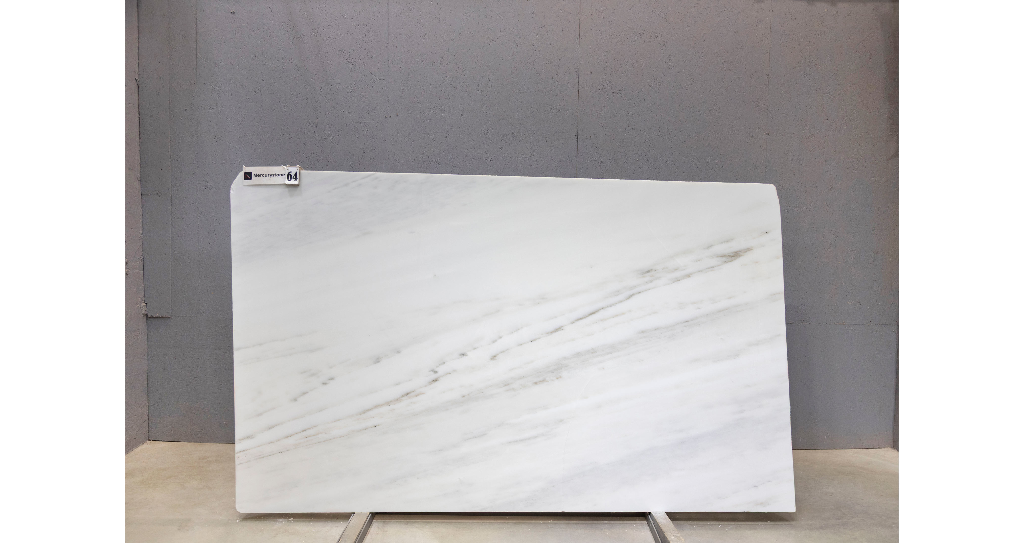 Мрамор Элегант Вайт / Elegant White — слэб 20 мм, полированный · 2780 × 1670 мм · партия Е* · № 064