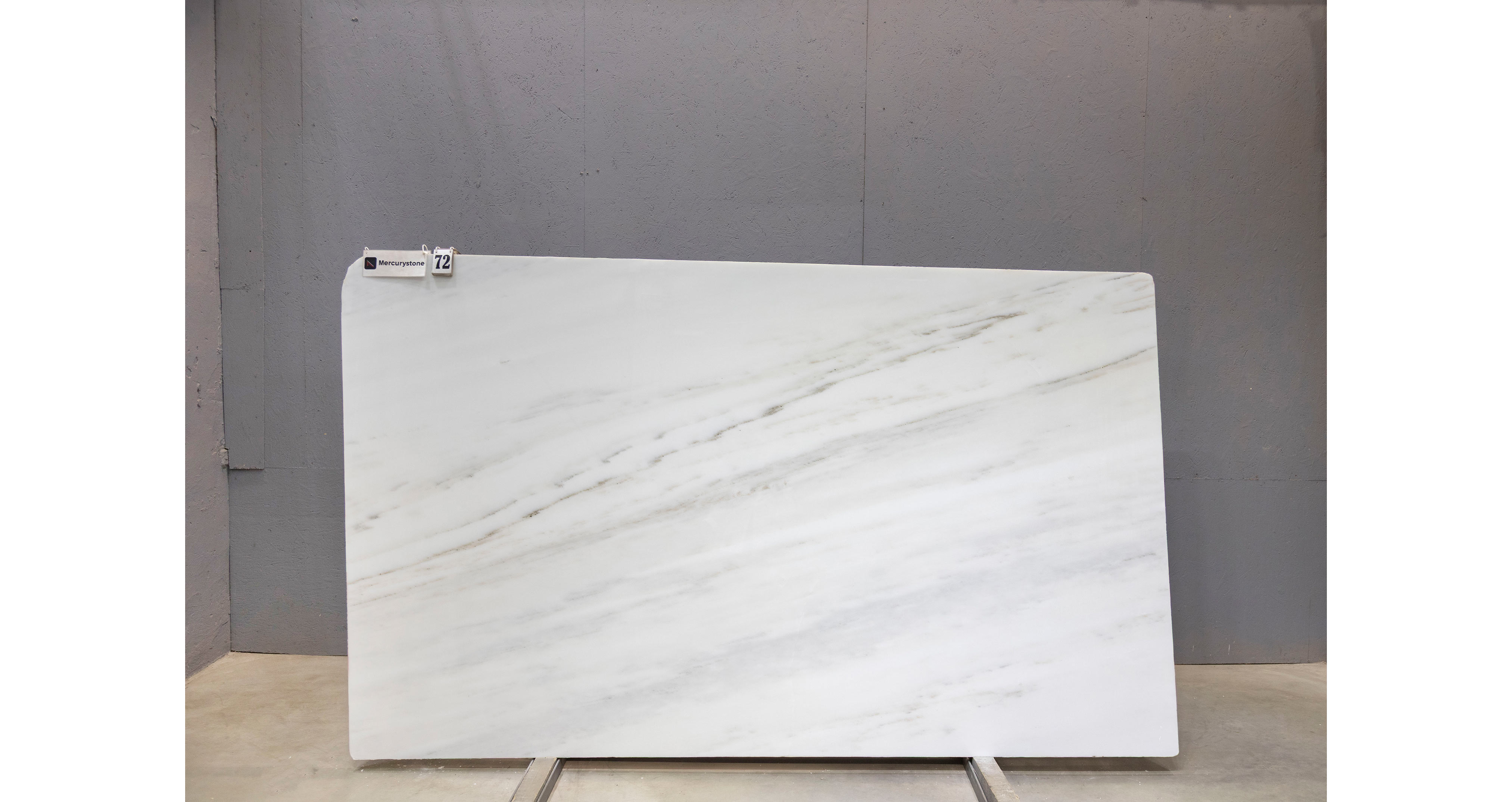 Мрамор Элегант Вайт / Elegant White — слэб 20 мм, полированный · 2790 × 1670 мм · партия Е* · № 072