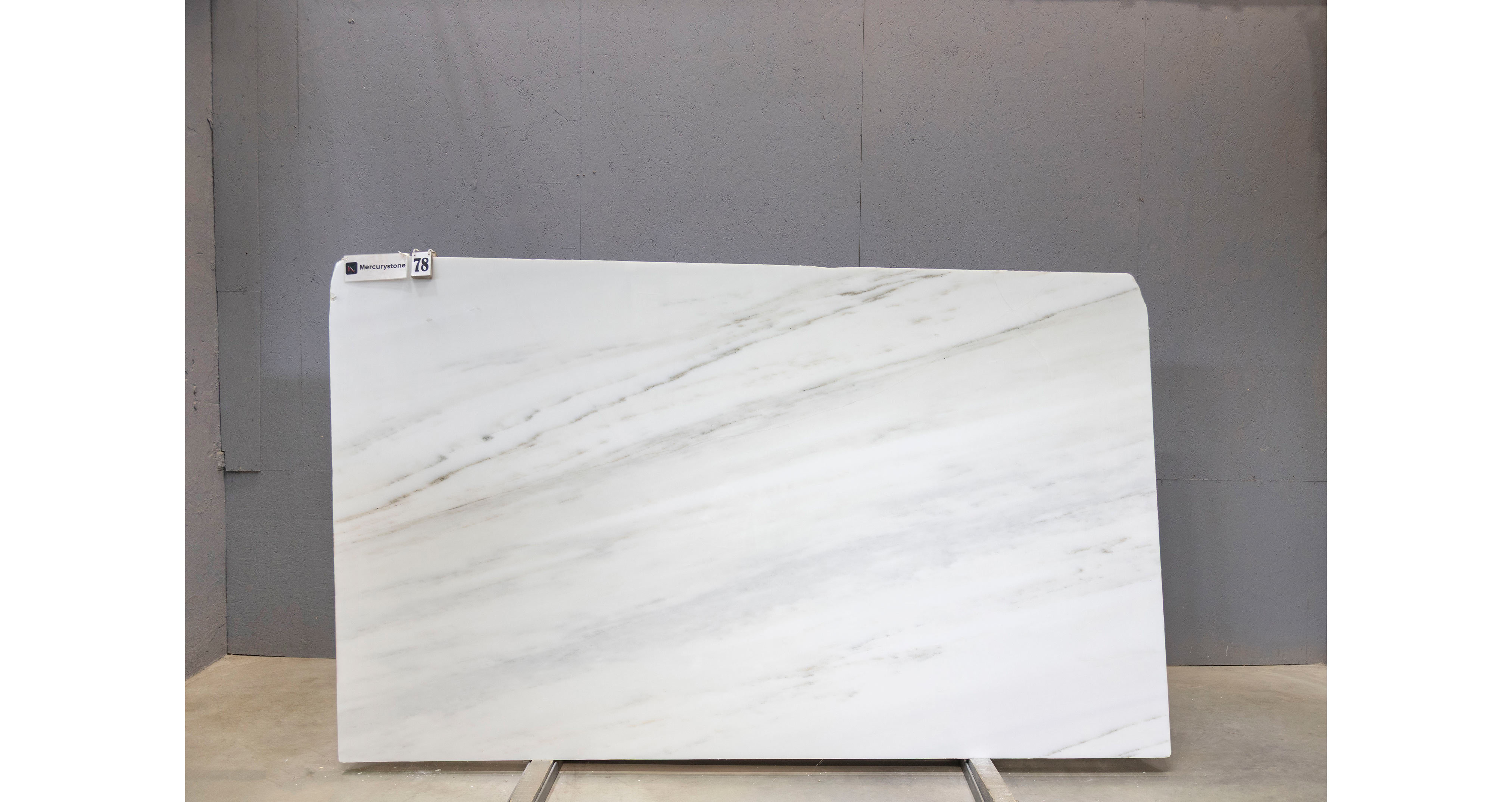 Мрамор Элегант Вайт / Elegant White — слэб 20 мм, полированный · 2800 × 1660 мм · партия Е* · № 078