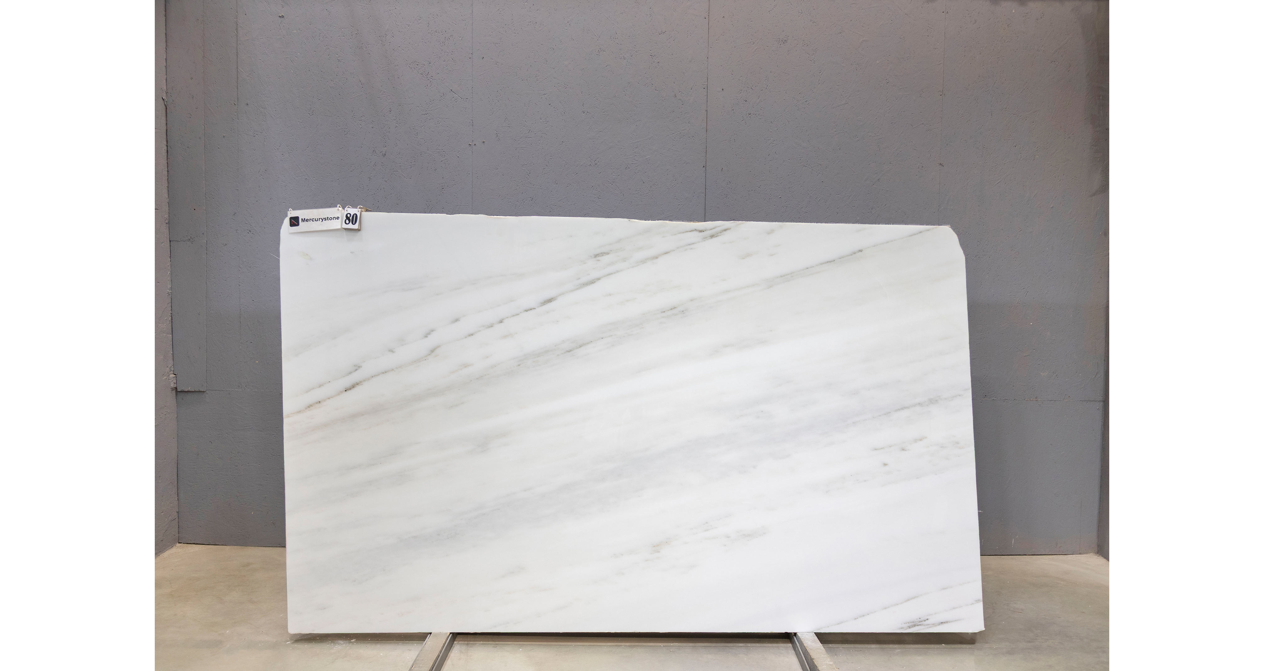 Мрамор Элегант Вайт / Elegant White — слэб 20 мм, полированный · 2810 × 1660 мм · партия Е* · № 080