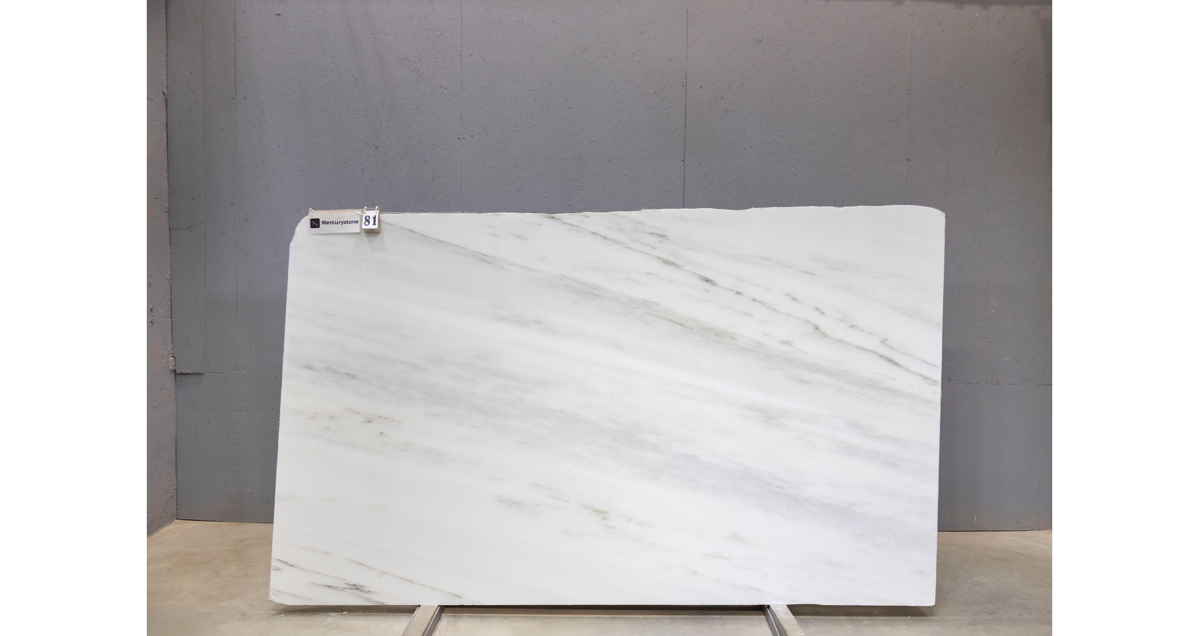 Мрамор Элегант Вайт / Elegant White — слэб 20 мм, полированный · 2810 × 1660 мм · партия Е* · № 081
