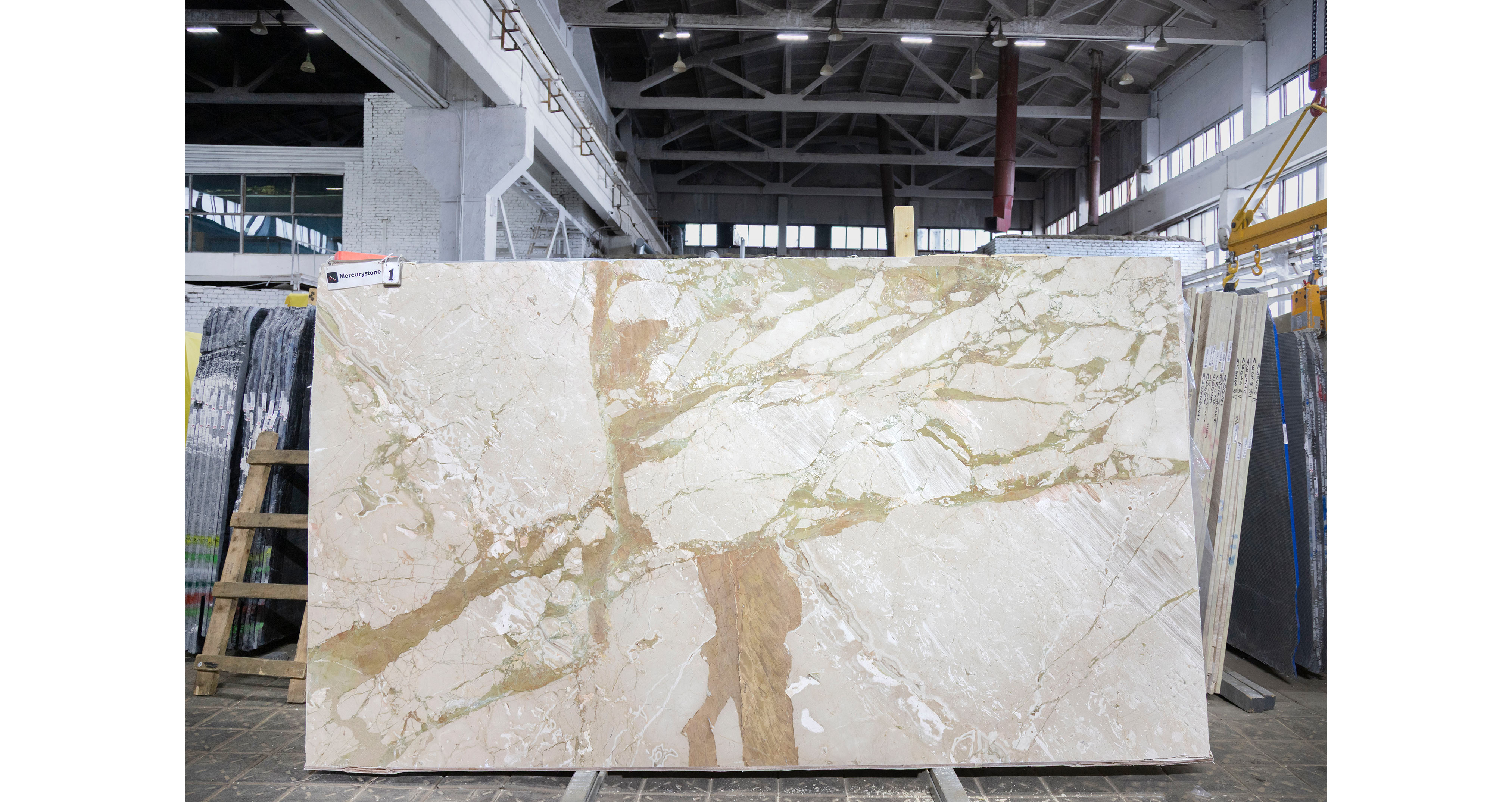 Мрамор Брекчия Тоскана / Breccia Toscana — слэб 20 мм, шлифованный · 3330 × 1890 мм · партия А* · № 001