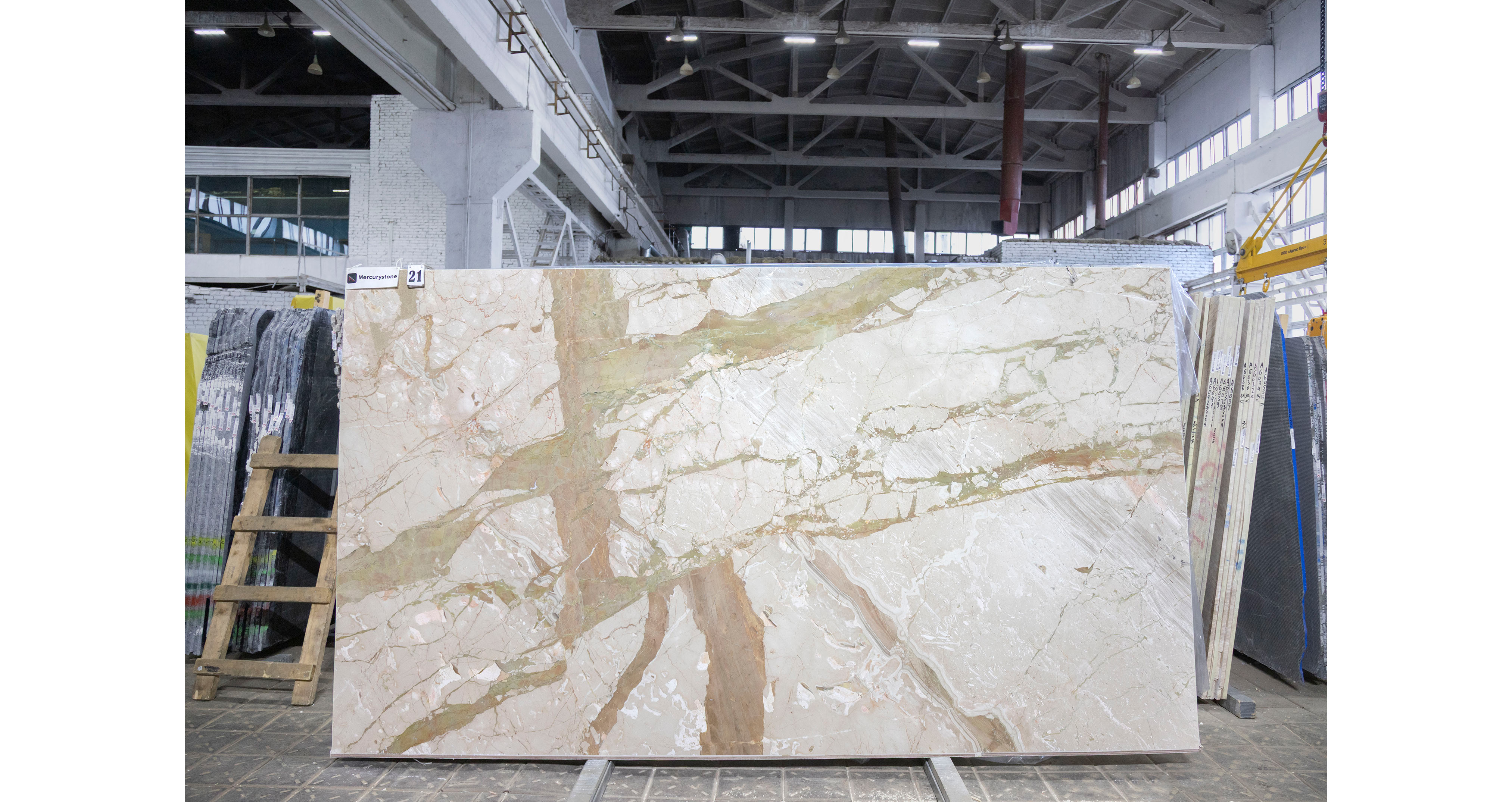 Мрамор Брекчия Тоскана / Breccia Toscana — слэб 20 мм, шлифованный · 3330 × 1890 мм · партия А* · № 021