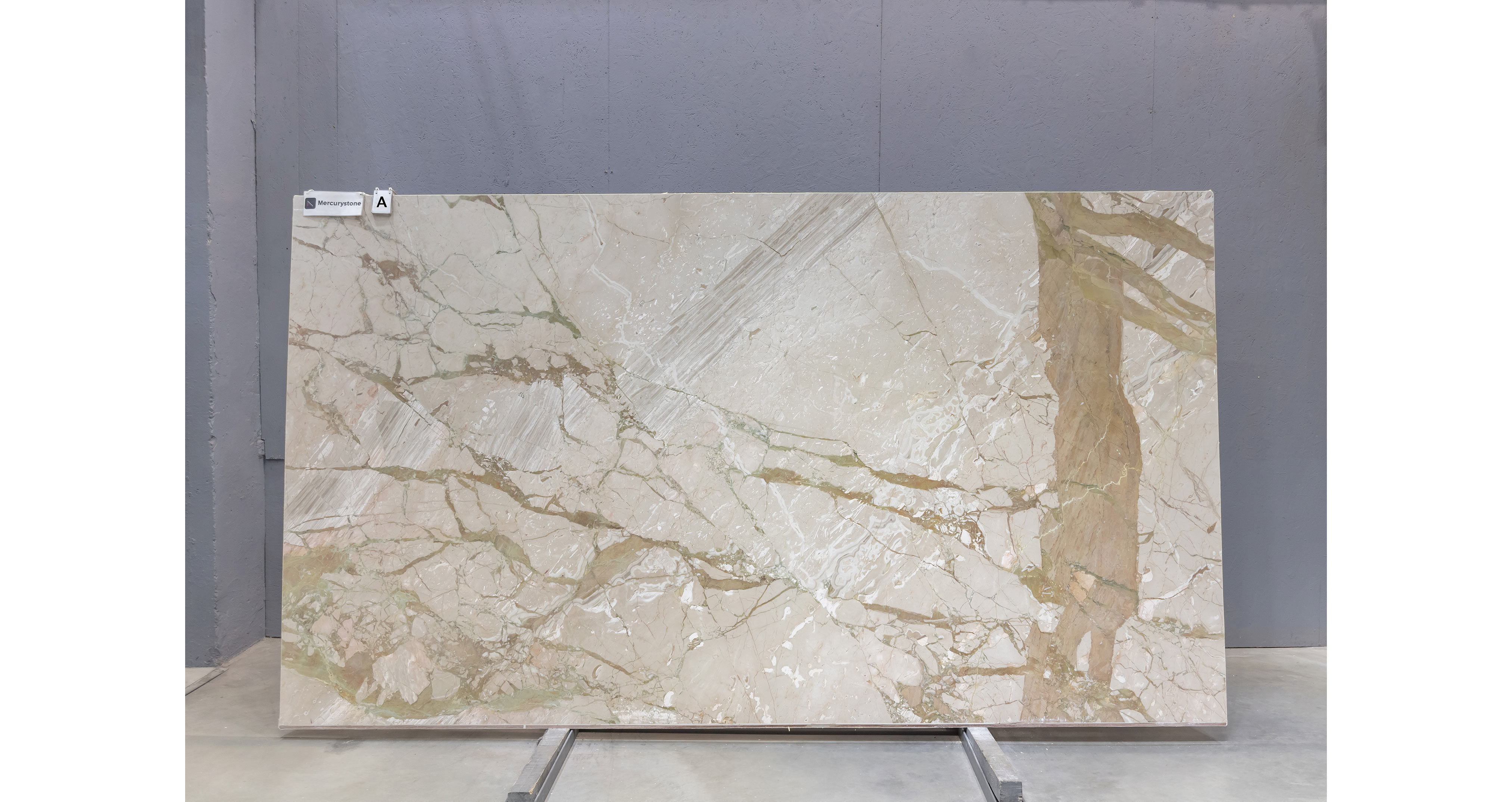 Мрамор Брекчия Тоскана / Breccia Toscana — слэб 20 мм, шлифованный · 3330 × 1890 мм · партия А* · № 032