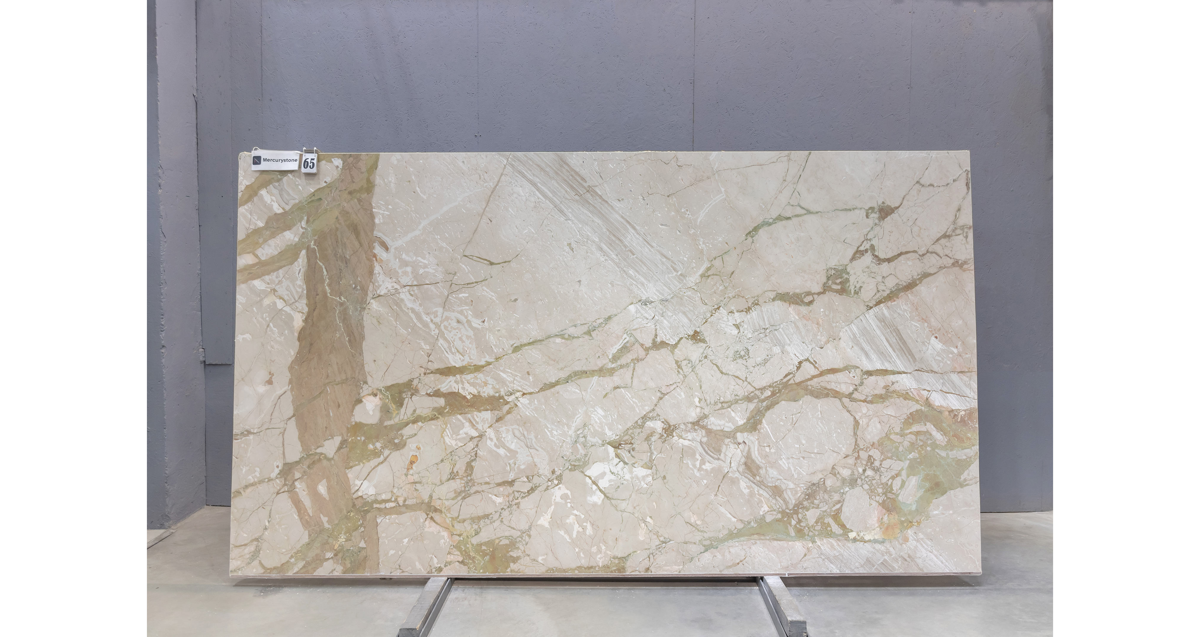 Мрамор Брекчия Тоскана / Breccia Toscana — слэб 20 мм, шлифованный · 3330 × 1890 мм · партия А* · № 065
