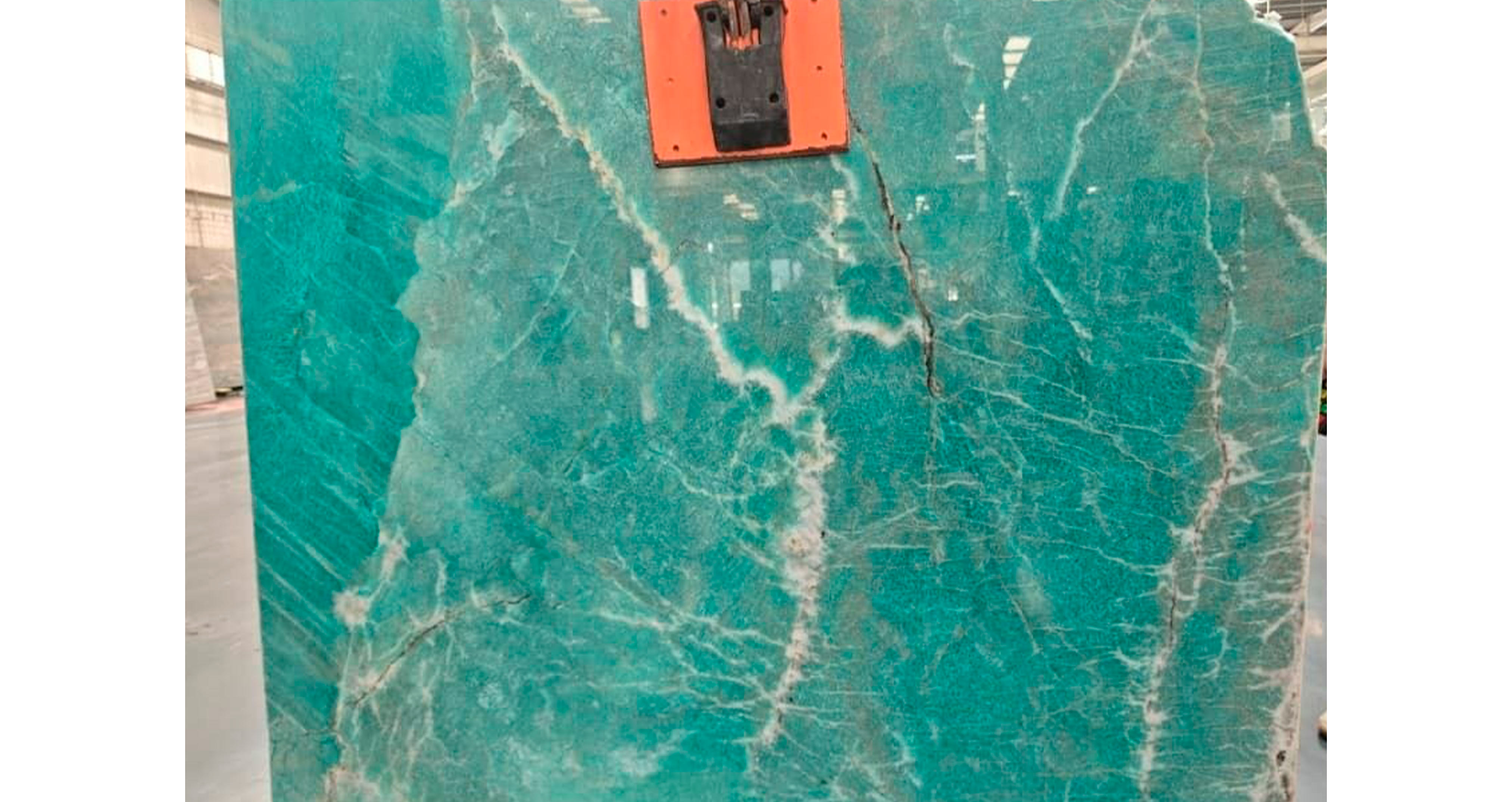 Гранит Амазонит Премиум / Amazonite Premium — слэб 18 мм, полированный · 1360 × 1090 мм · партия О* · № 009