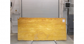 Травертин Travertine Gold VC / Травертин Голд VC 20 мм / Размер 3100 x 1450 x 20 / Партия Г / Слэб 14 (звездопад) - фото 15