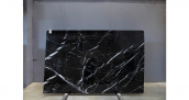 Мрамор Nero Marquina Premium / Мрамор Неро Маркина Премиум 20 мм / Размер 2800 x 1750 x 20 / Партия ВУ* / Слэб 37 - фото 8