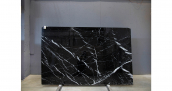 Мрамор Nero Marquina Premium / Мрамор Неро Маркина Премиум 20 мм / Размер 2800 x 1750 x 20 / Партия ВУ* / Слэб 08 - фото 9