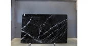 Мрамор Nero Marquina Premium / Мрамор Неро Маркина Премиум 20 мм / Размер 2800 x 1750 x 20 / Партия ВУ* / Слэб 13 - фото 12