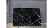 Мрамор Nero Marquina Premium / Мрамор Неро Маркина Премиум 20 мм / Размер 2800 x 1750 x 20 / Партия ВУ* / Слэб 04 - фото 13