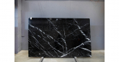 Мрамор Nero Marquina Premium / Мрамор Неро Маркина Премиум 20 мм / Размер 2800 x 1750 x 20 / Партия ВУ* / Слэб 22 - фото 17