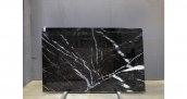 Мрамор Nero Marquina Premium / Мрамор Неро Маркина Премиум 20 мм / Размер 2800 x 1750 x 20 / Партия ВУ* / Слэб 19 - фото 41