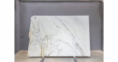 Мрамор Calacatta Borghini / Мрамор Калакатта Боргини 20 мм / Размер 2900 x 1950 x 20 / Партия Д* / Блок 116 / Слэб 13 - фото 2